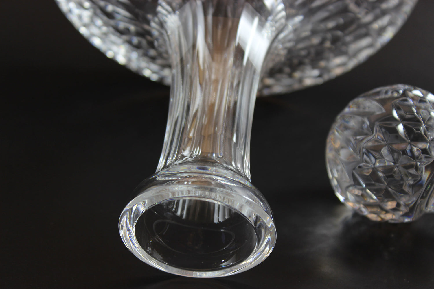 Waterford Crystal, Ships Decanter with Multi Cut Stopper, Lismore Pattern