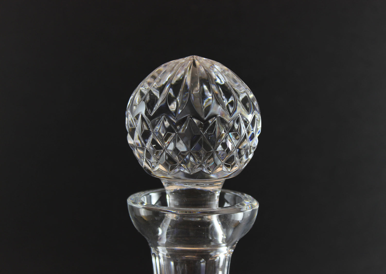 Waterford Crystal, Ships Decanter with Multi Cut Stopper, Lismore Pattern
