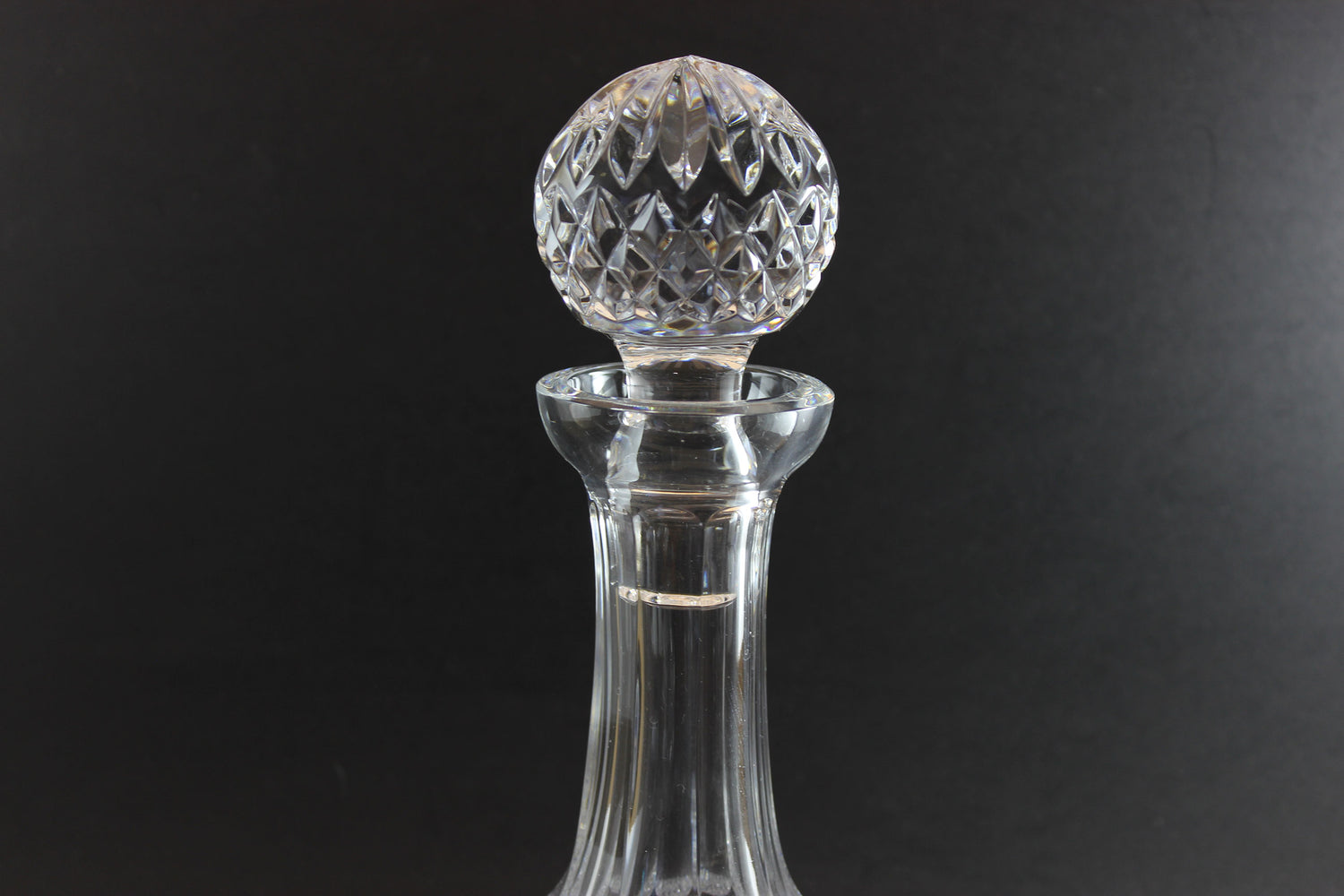 Waterford Crystal, Ships Decanter with Multi Cut Stopper, Lismore Pattern