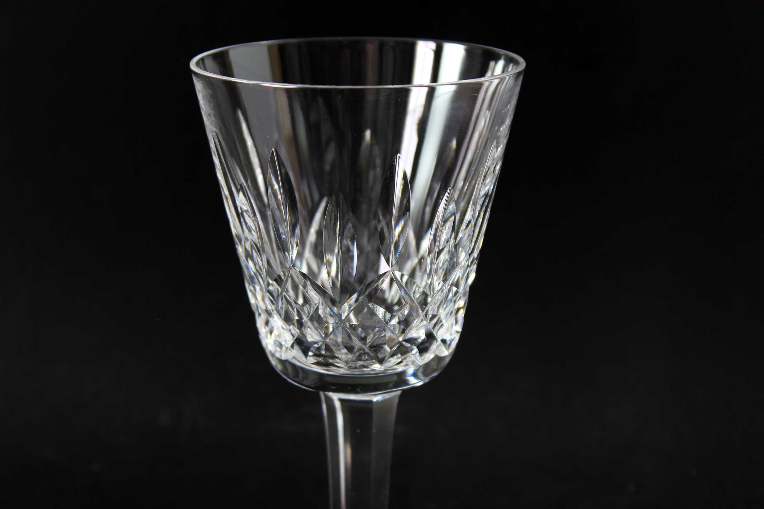 Waterford Crystal, Lismore Pattern, Claret Wine Glasses