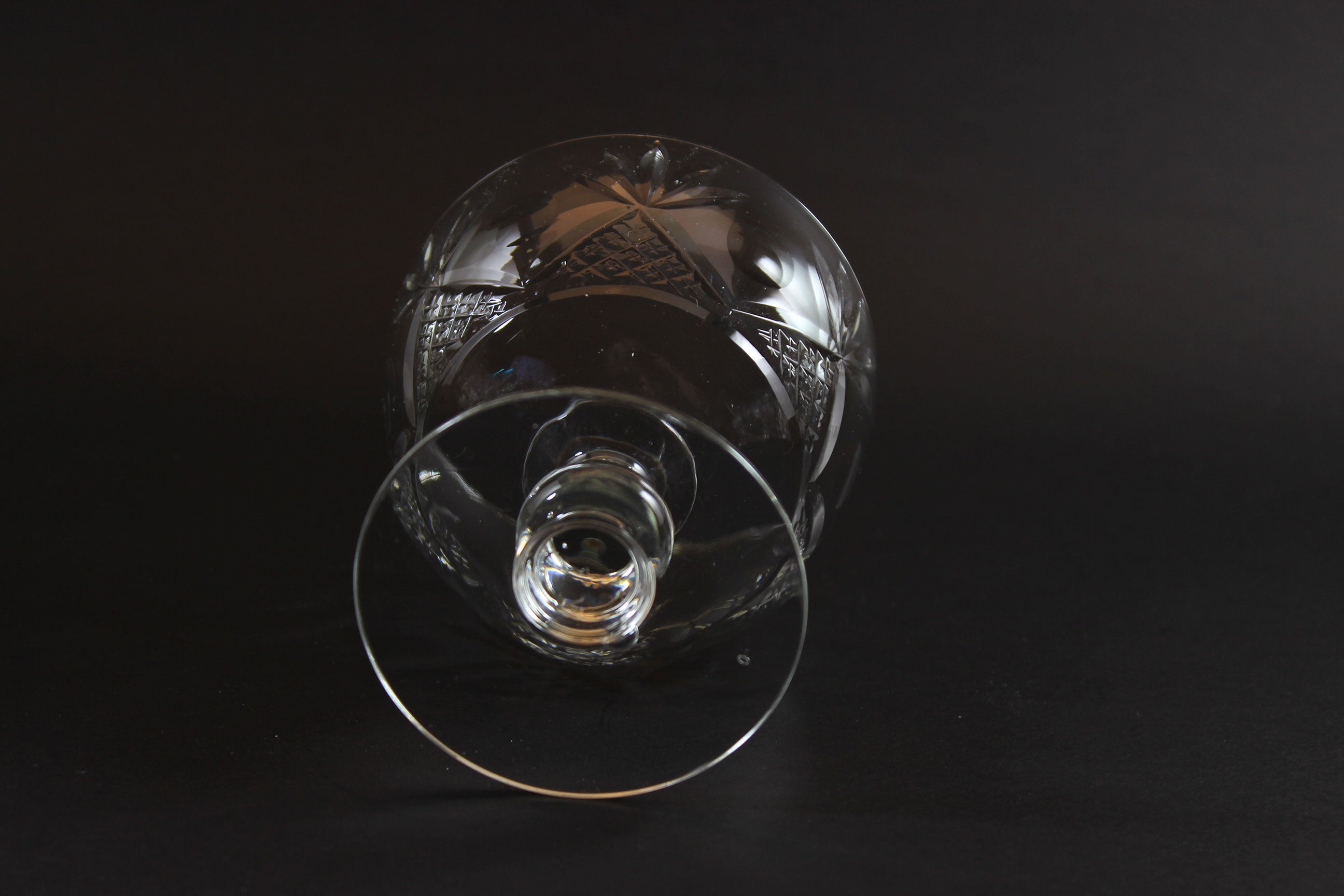 Webb Corbett Crystal, Champagne or Dessert Glasses, Unknown Pattern