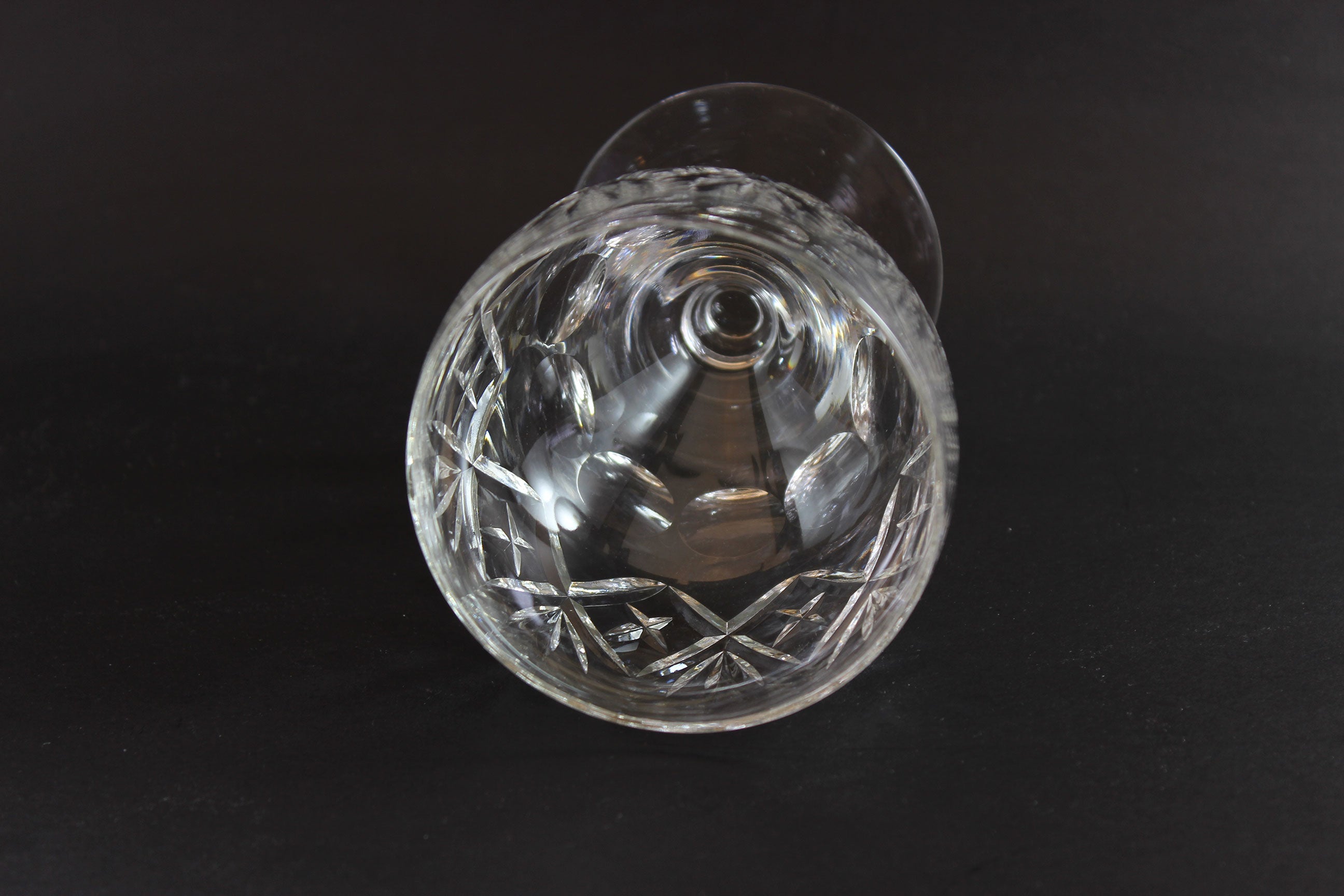 Webb Corbett Crystal, Water Goblets, Georgian Pattern