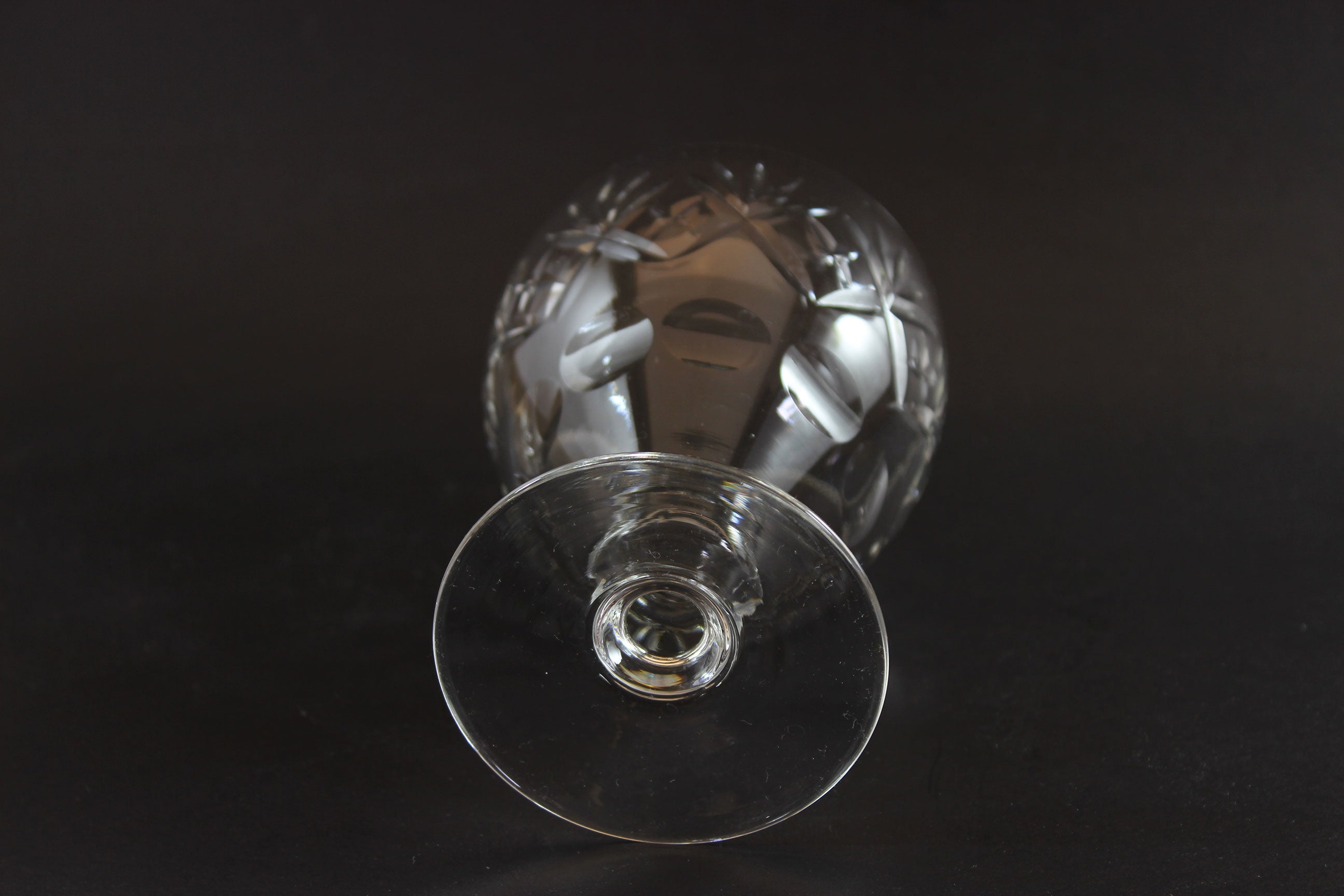 Webb Corbett Crystal, Water Goblets, Georgian Pattern