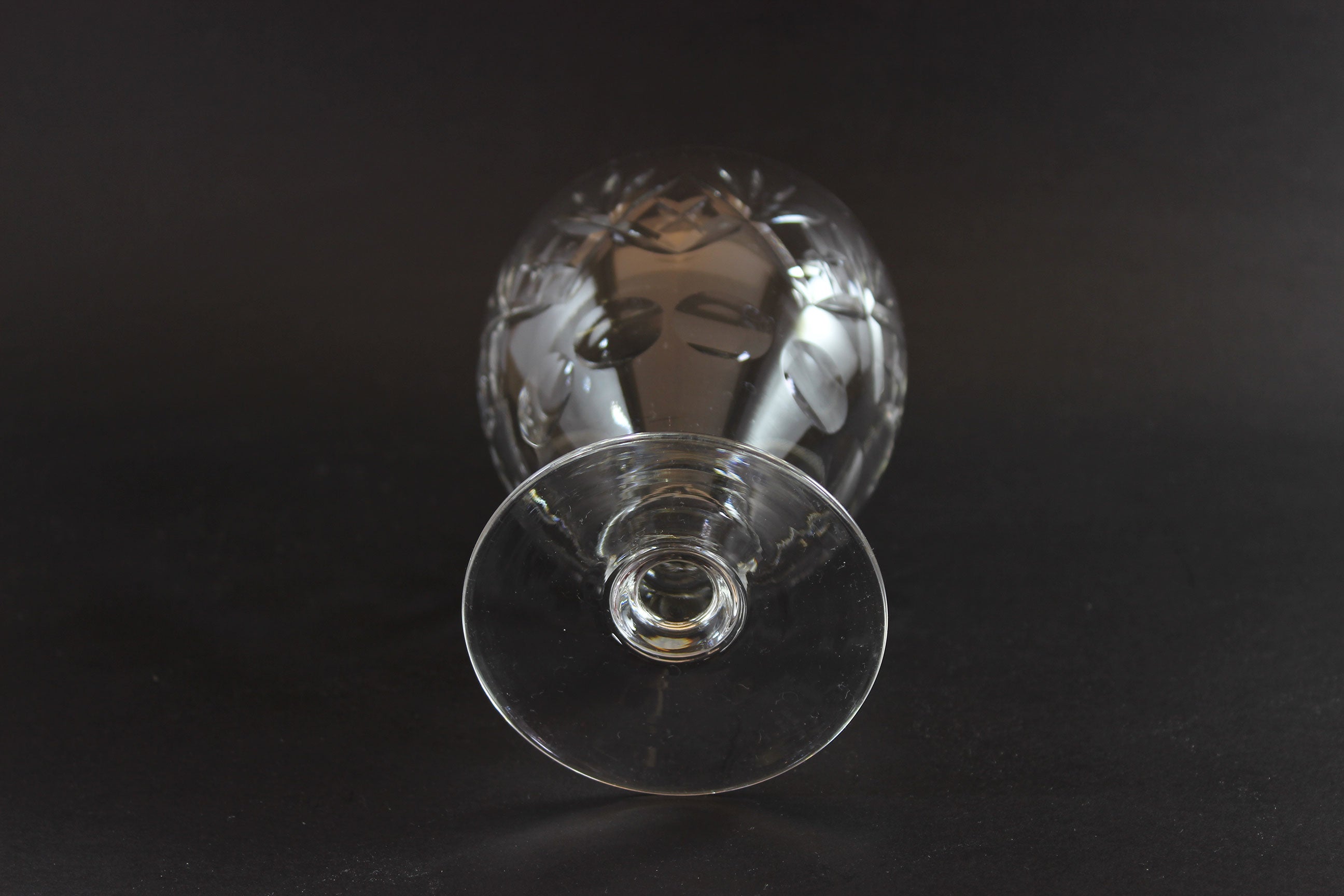 Webb Corbett Crystal, Water Goblets, Georgian Pattern