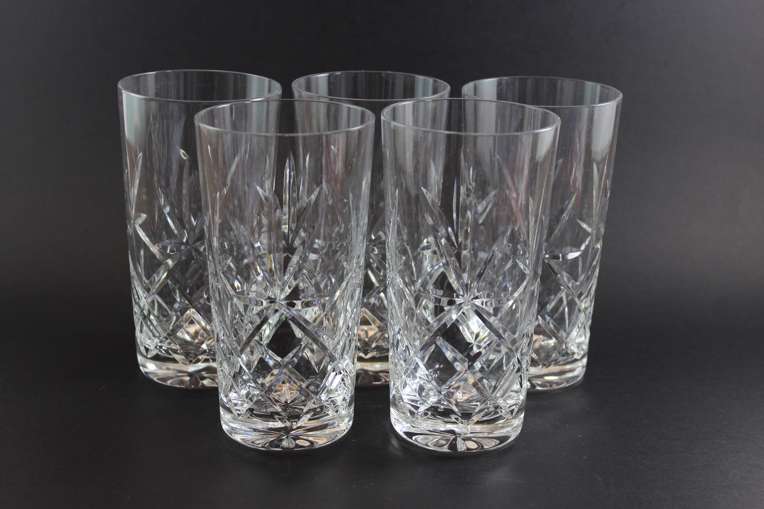 Large Cut Crystal Tumblers