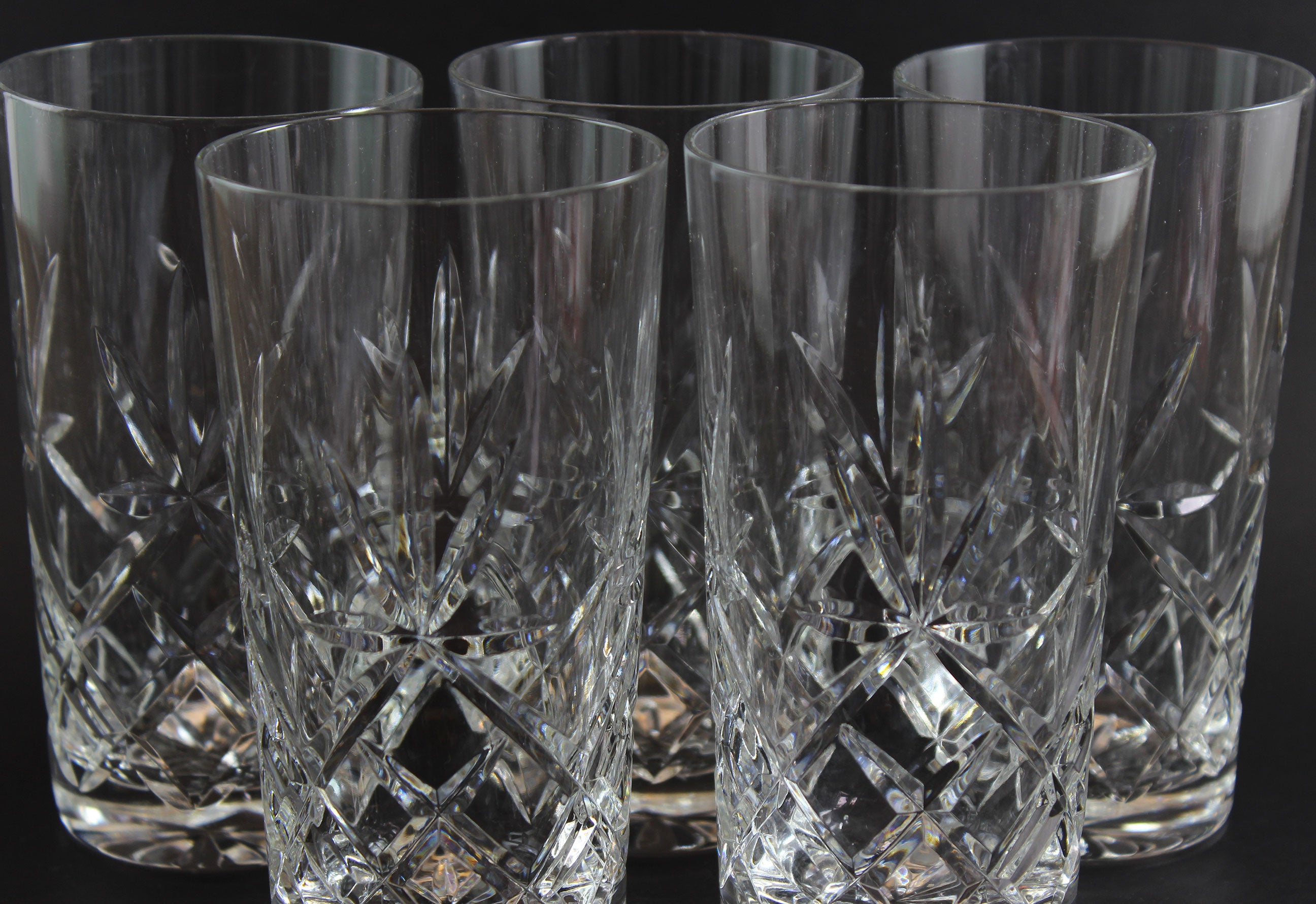 Large Cut Crystal Tumblers