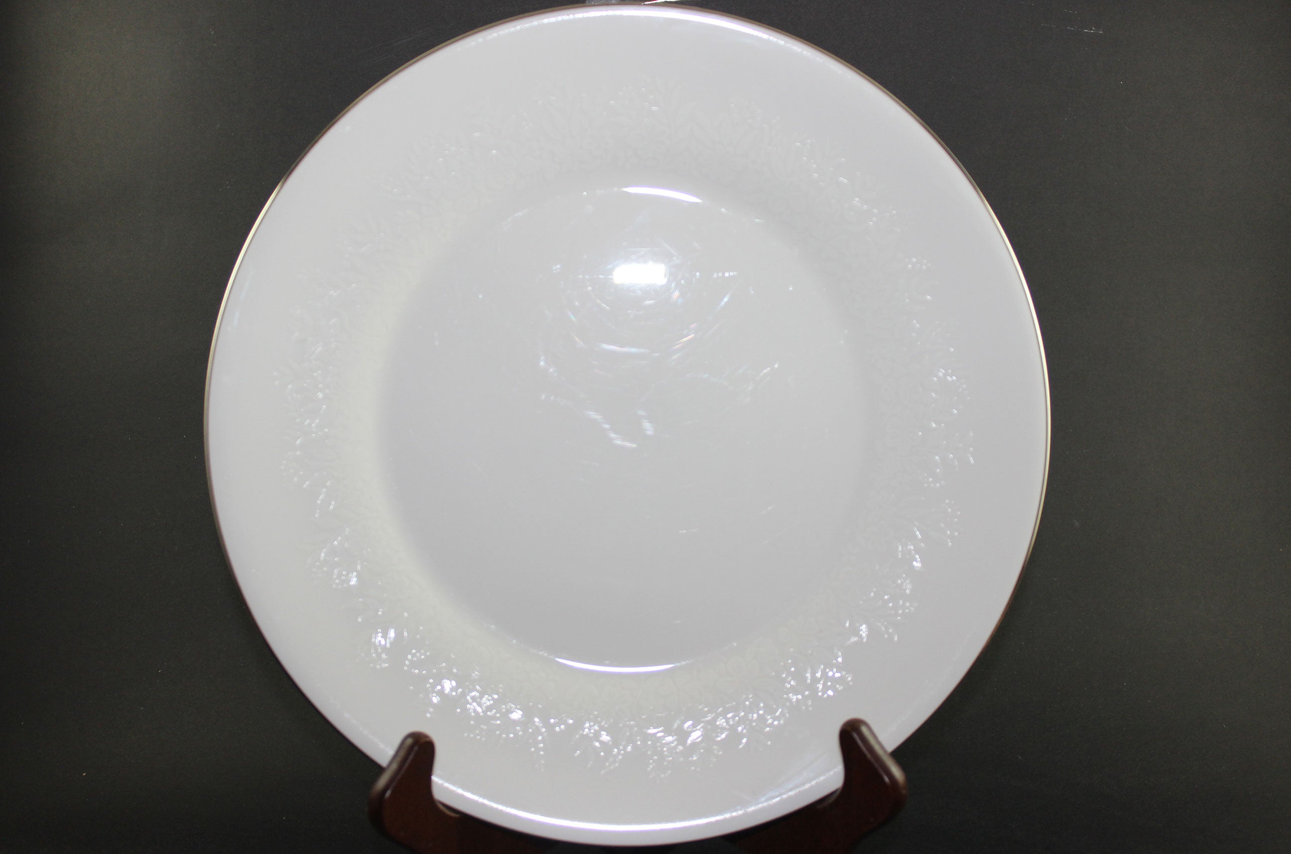 Wedgwood Silver Ermine Bone China, Dinner Plates