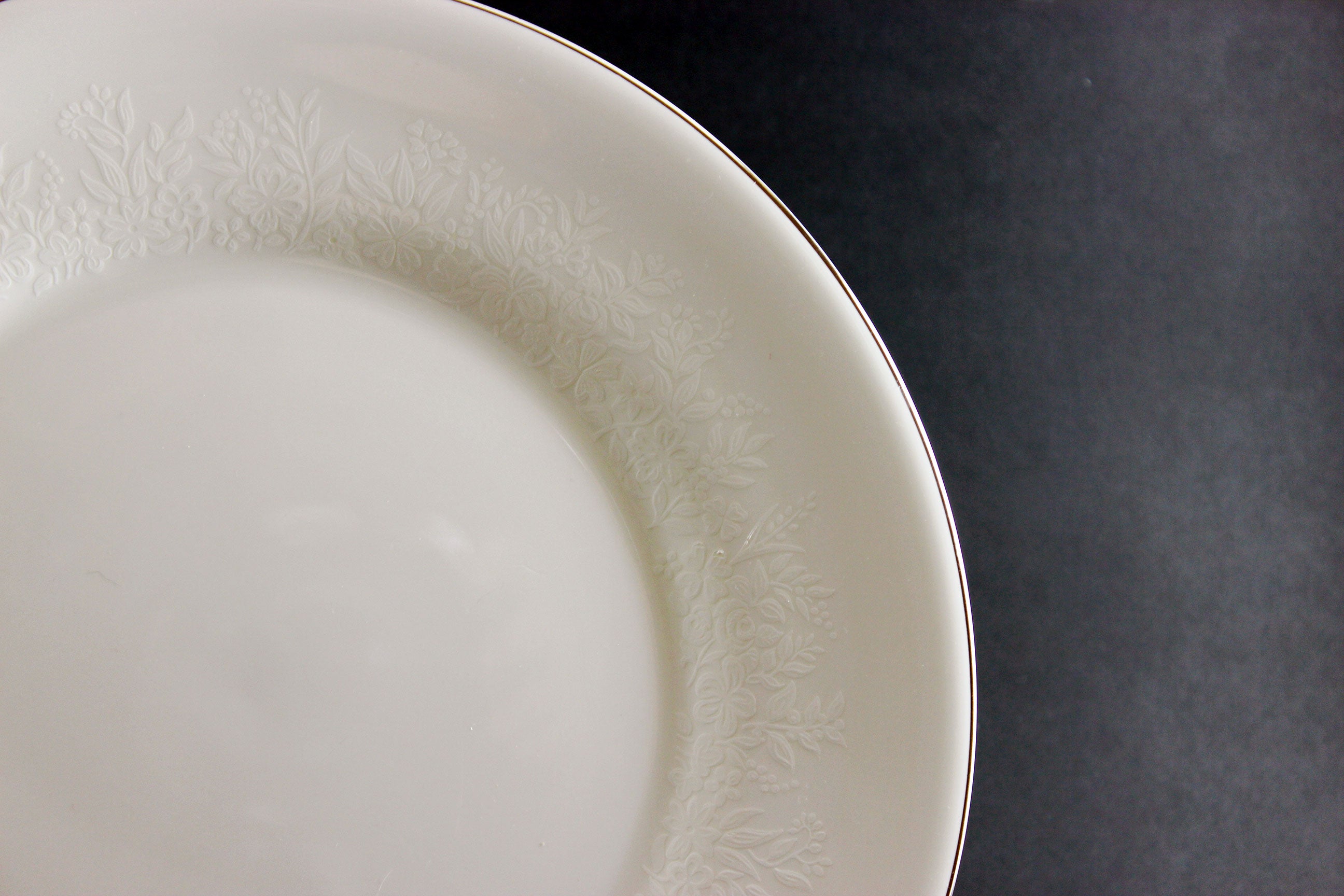 Wedgwood Silver Ermine Bone China, Dinner Plates