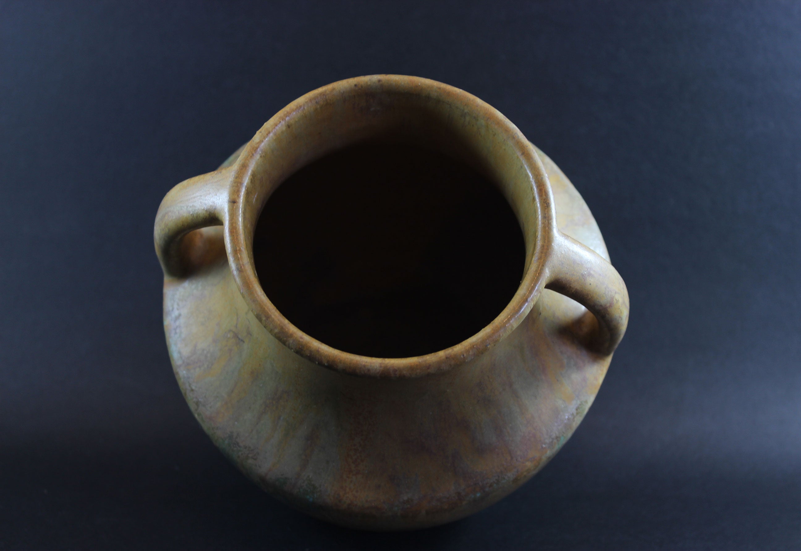 Zanesville Stoneware, Two Handled Vase