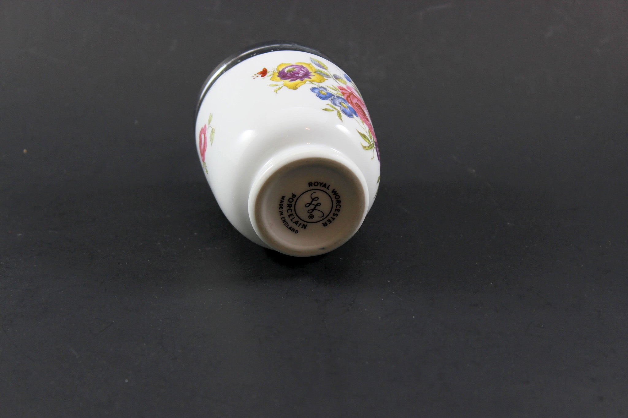 Royal Worcester Egg Coddler, Bournemouth Rose