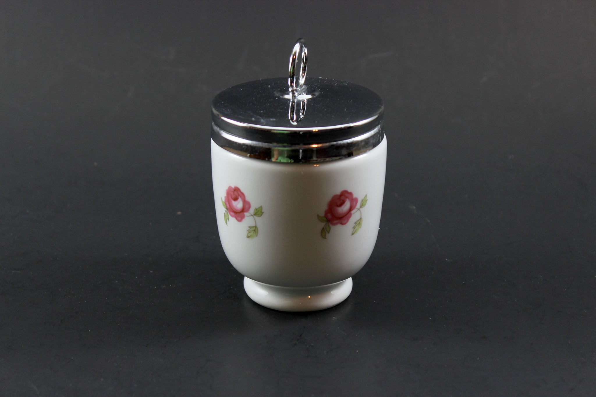 Royal Worcester Egg Coddler, Bournemouth Rose