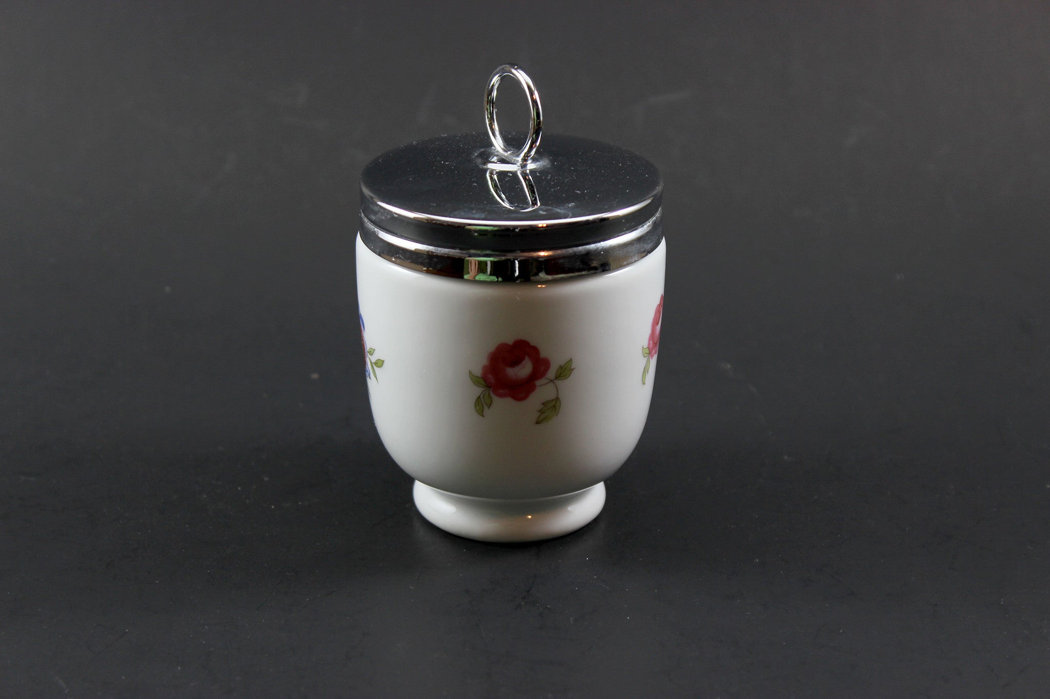 Royal Worcester Egg Coddler, Bournemouth Rose