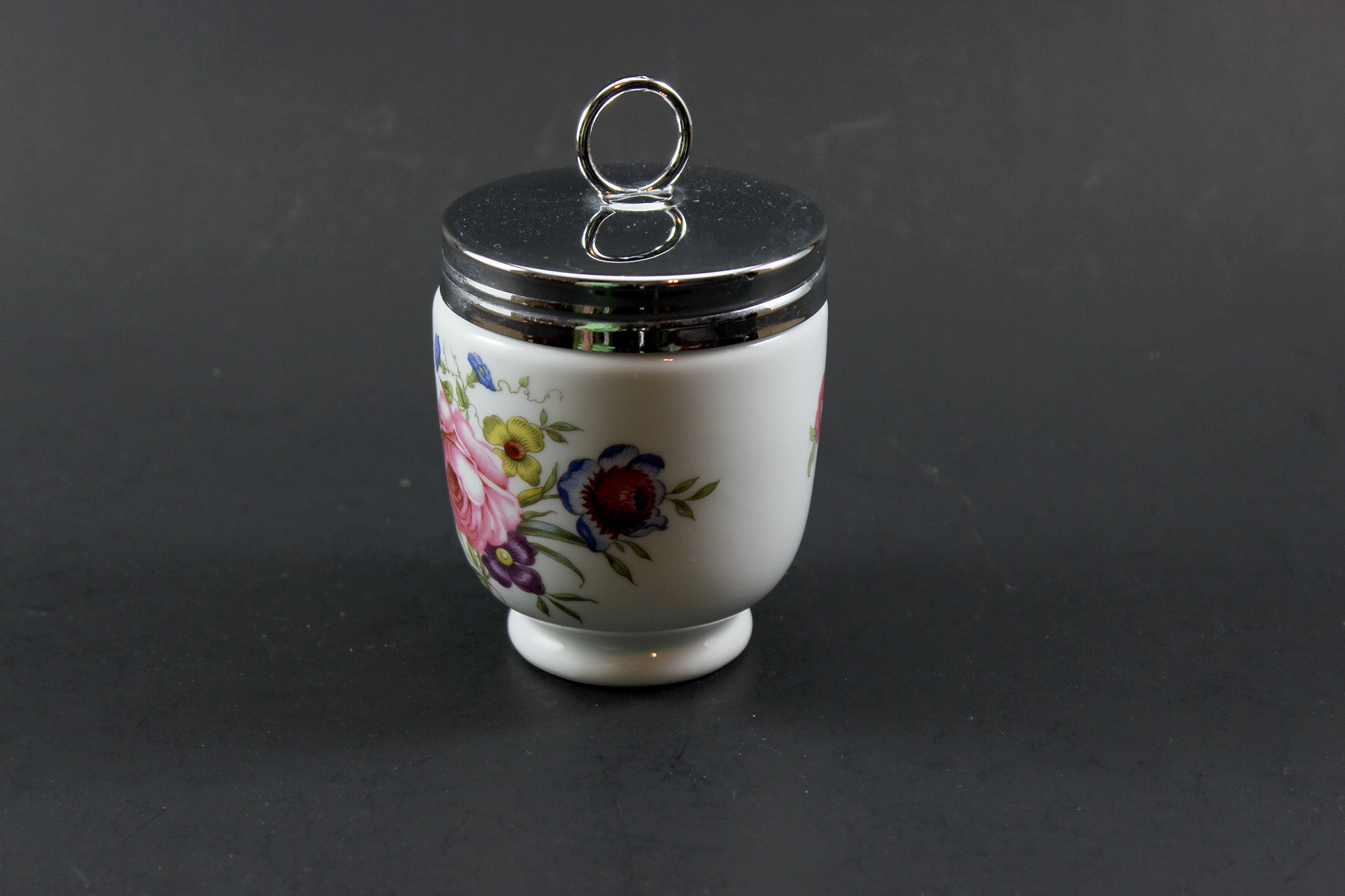 Royal Worcester Egg Coddler, Bournemouth Rose