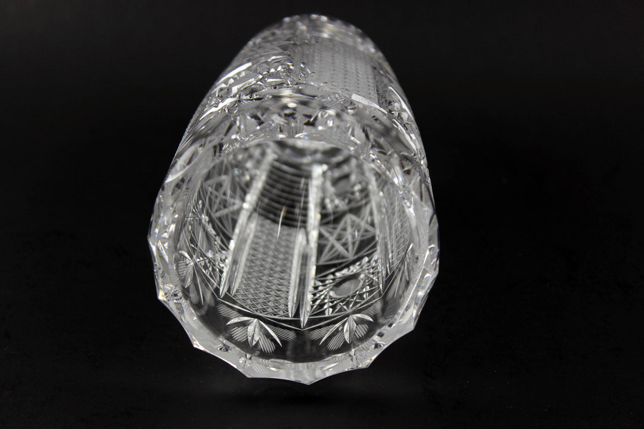 American Brilliant Period Glass Vase