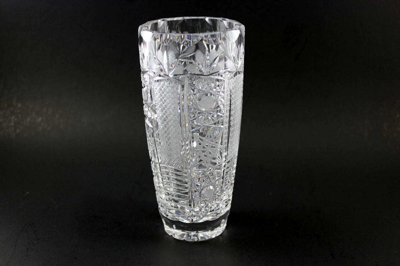 American Brilliant Period Glass Vase
