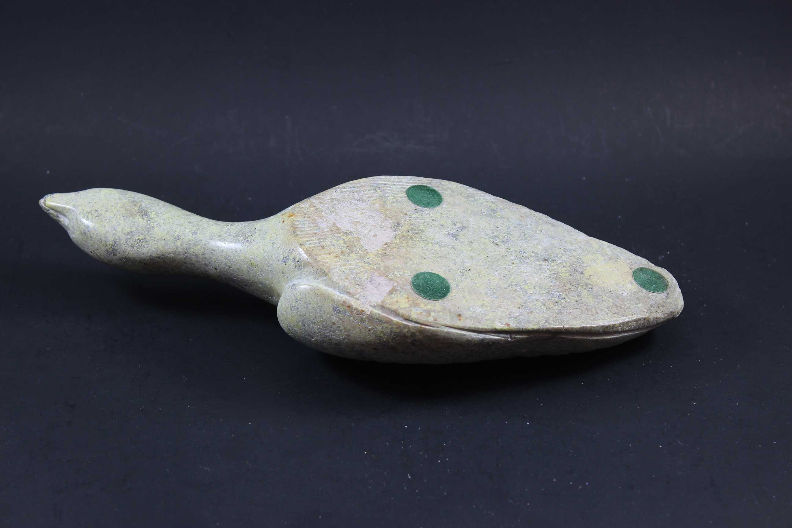 Inuit Soapstone Sculpture, Sitting Canada Goose, Ali Tuttu Amittu
