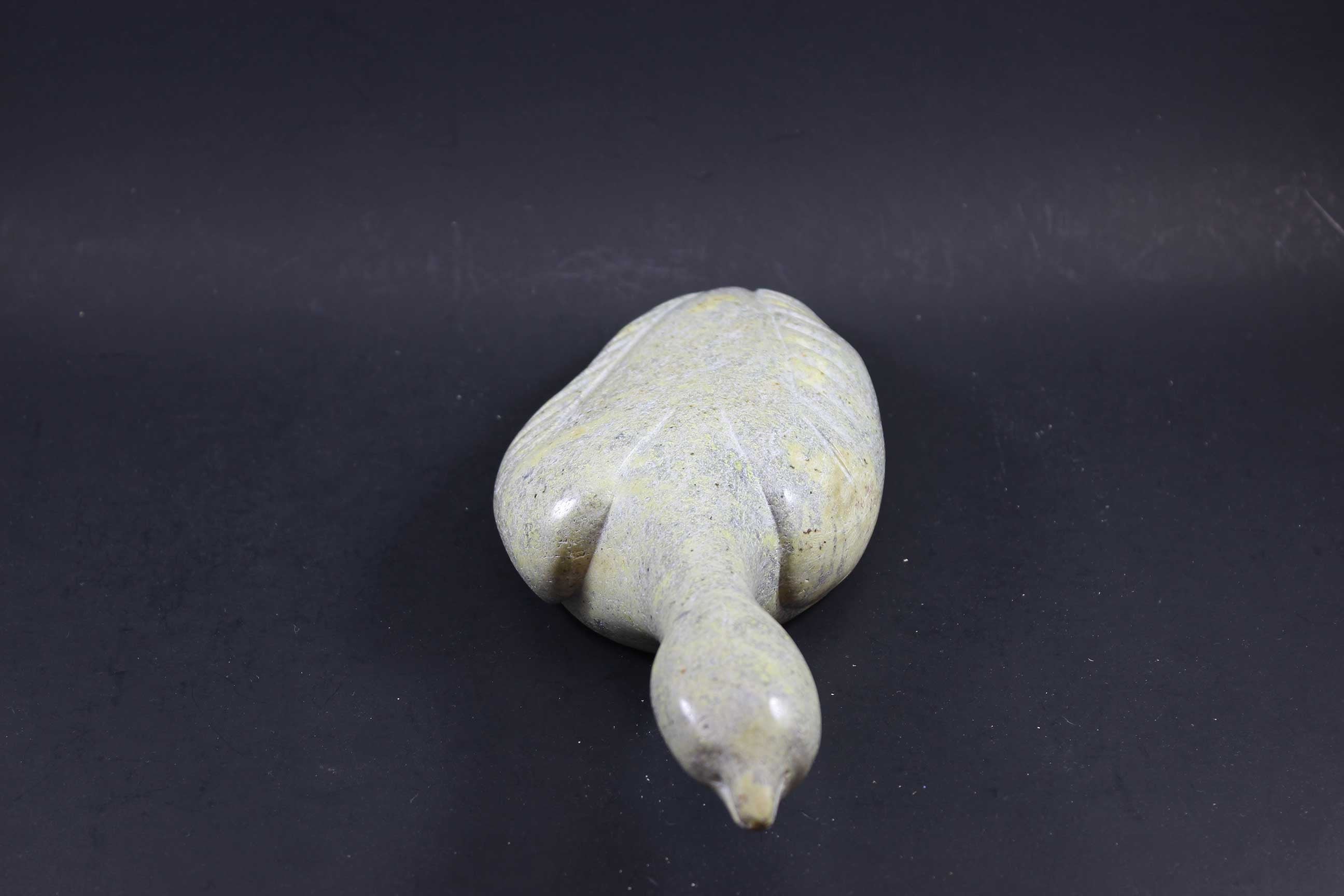 Inuit Soapstone, Sitting Canada Goose, Ali Tuttu Amittu
