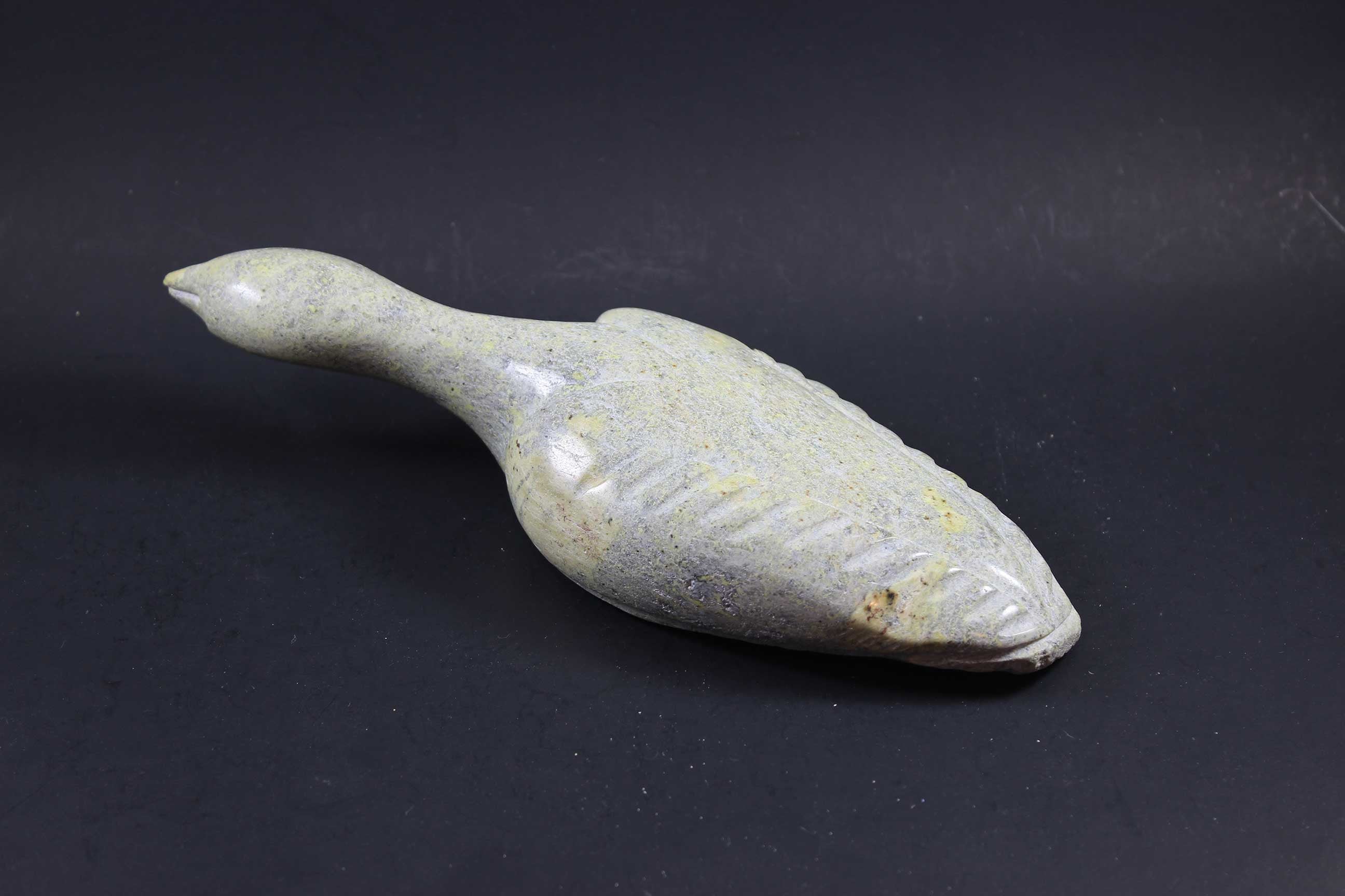 Inuit Soapstone, Sitting Canada Goose, Ali Tuttu Amittu
