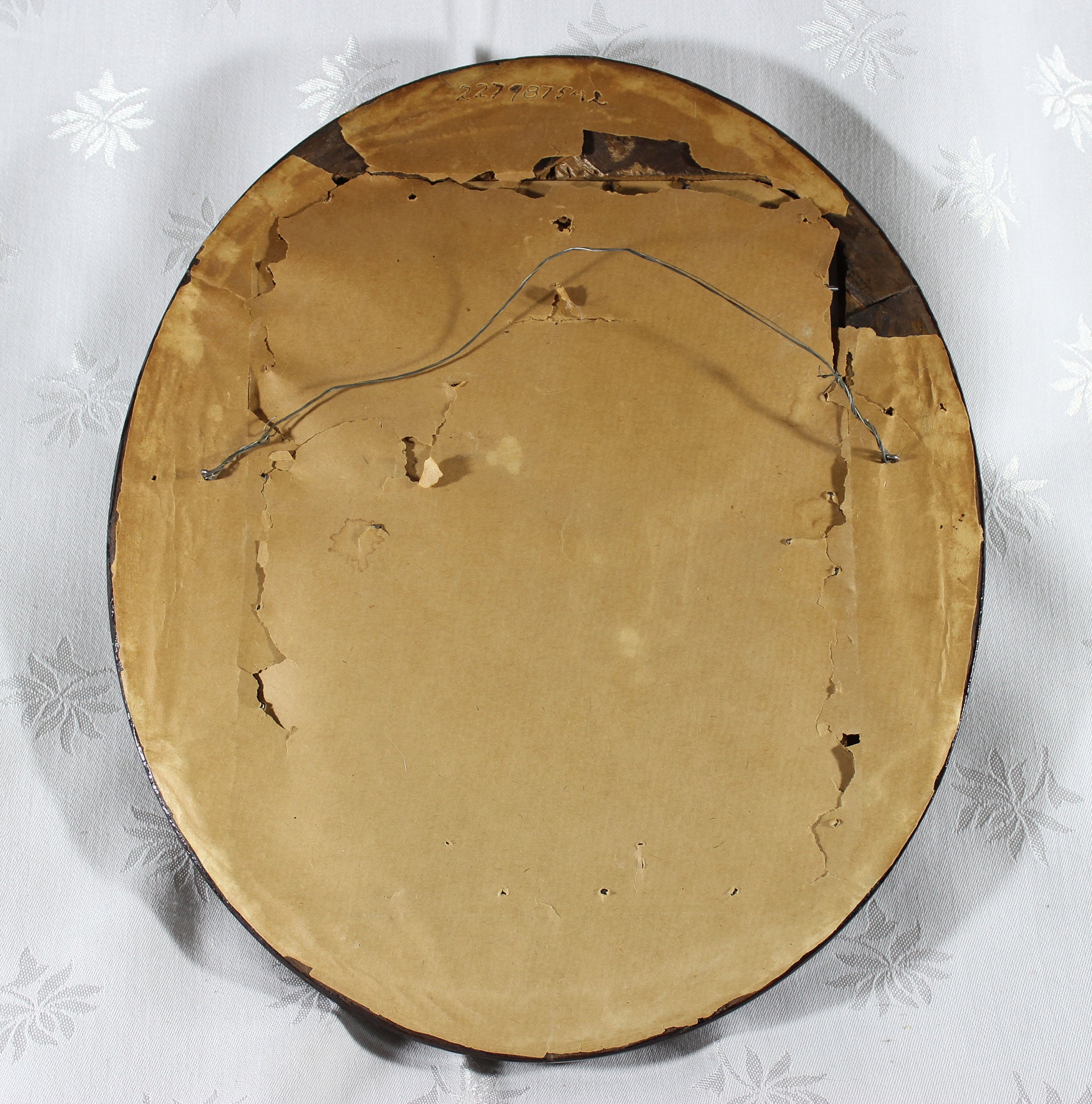 Antique Oval Wood Frame