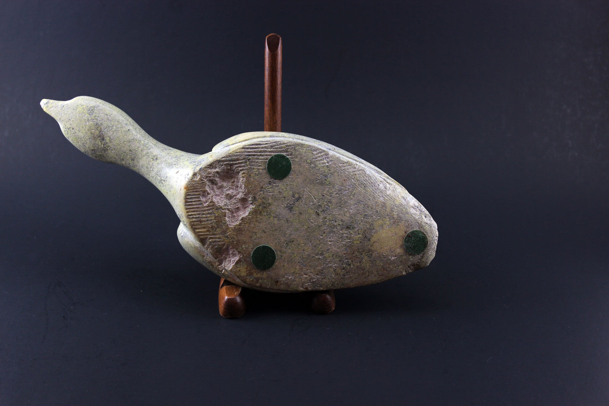 Inuit Soapstone, Sitting Canada Goose, Ali Tuttu Amittu