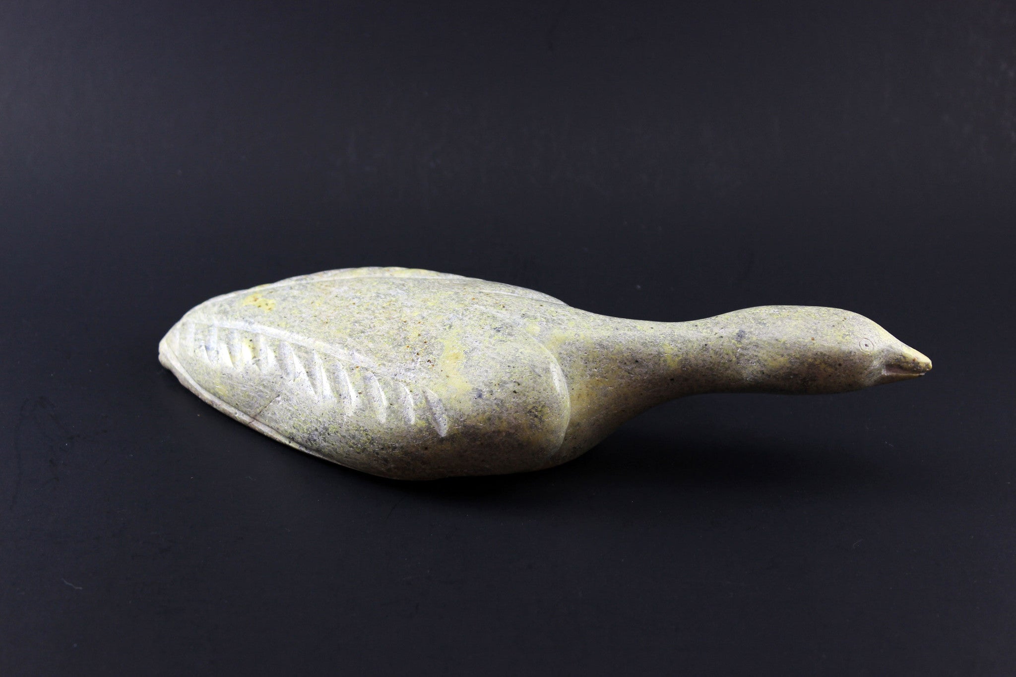 Inuit Soapstone, Sitting Canada Goose, Ali Tuttu Amittu