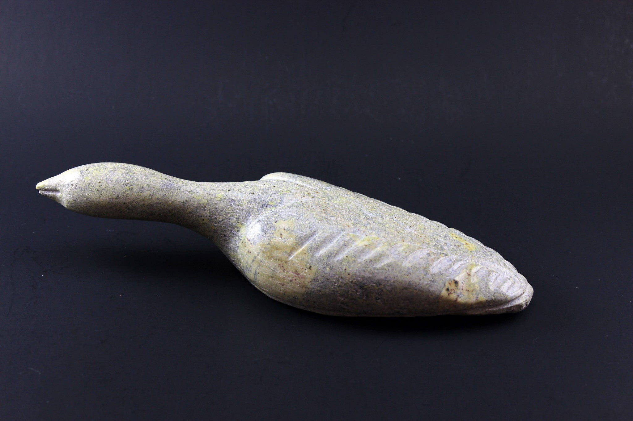 Inuit Soapstone, Sitting Canada Goose, Ali Tuttu Amittu