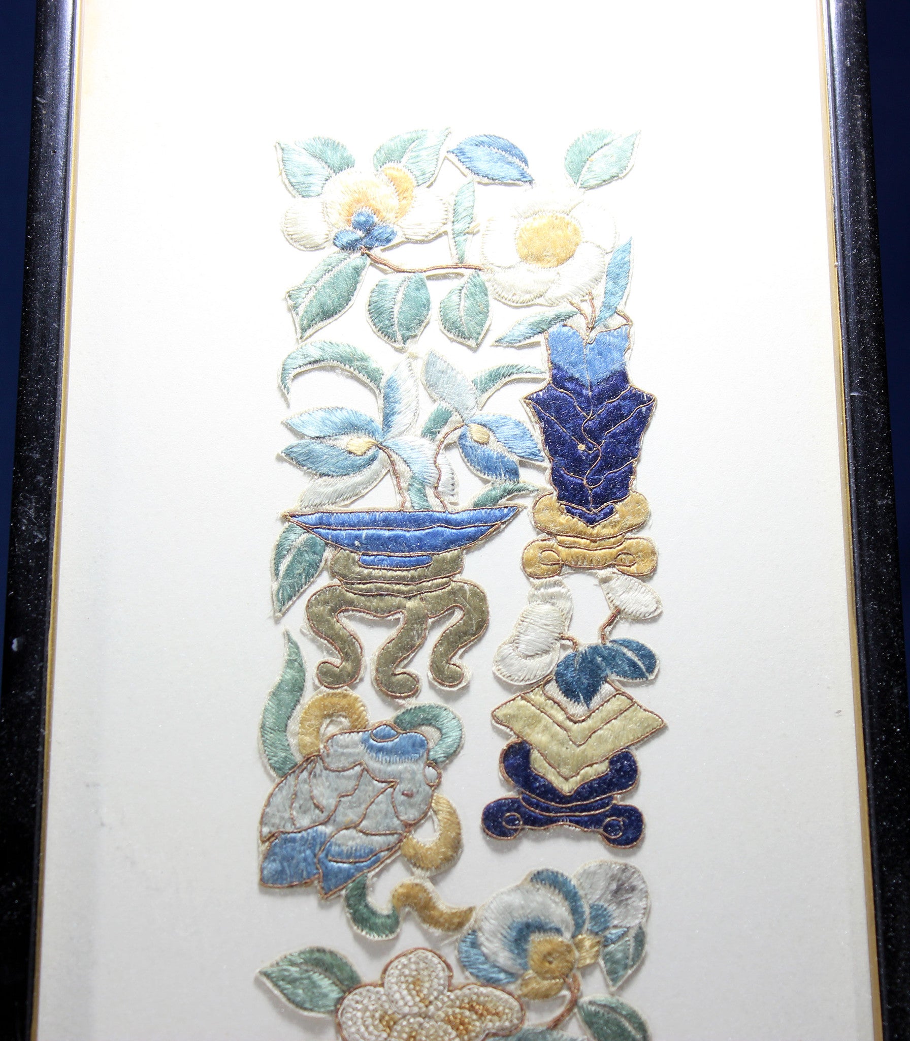 Antique Chinese Silk Embroidered Tapestry