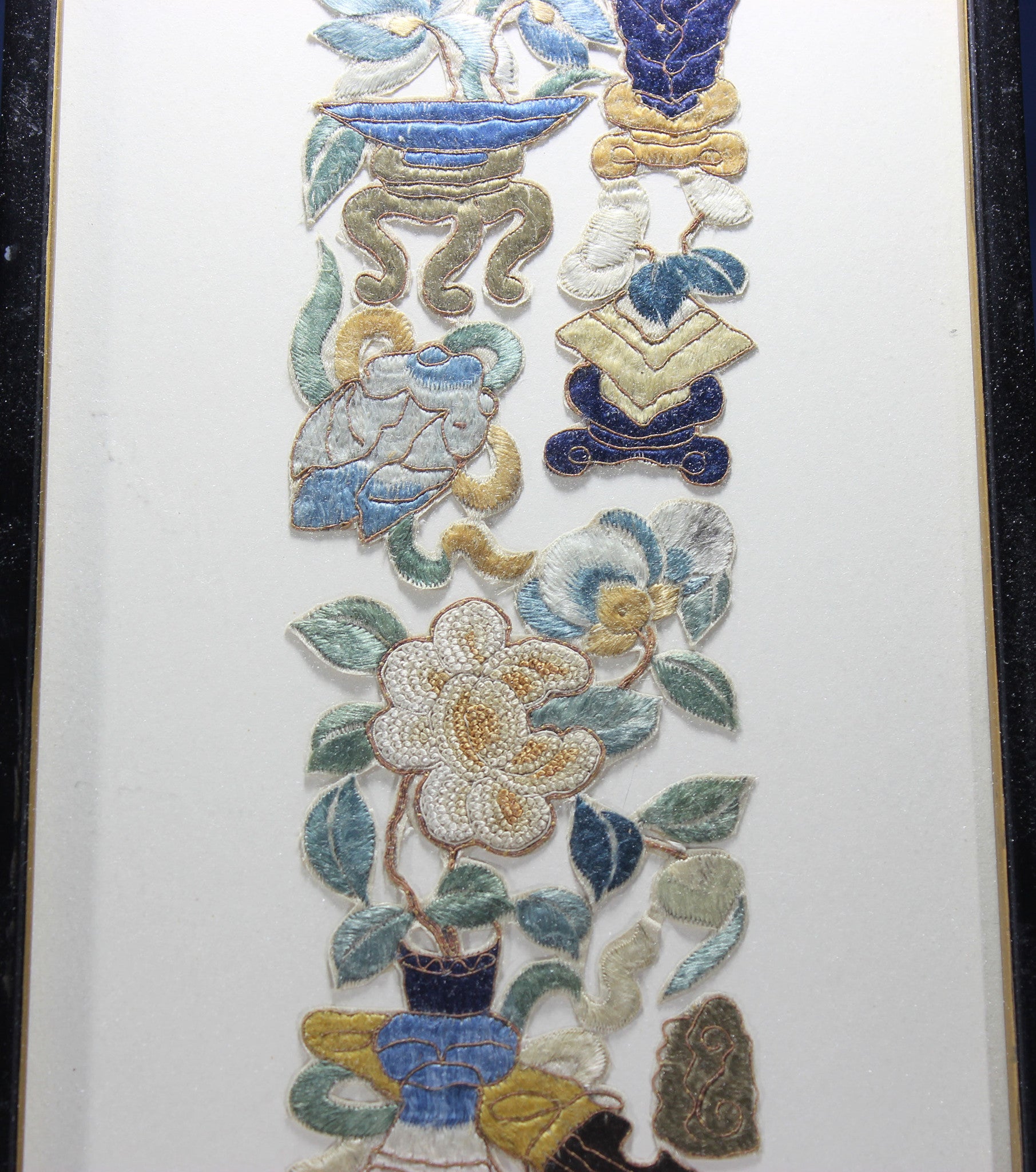 Antique Chinese Silk Embroidered Tapestry