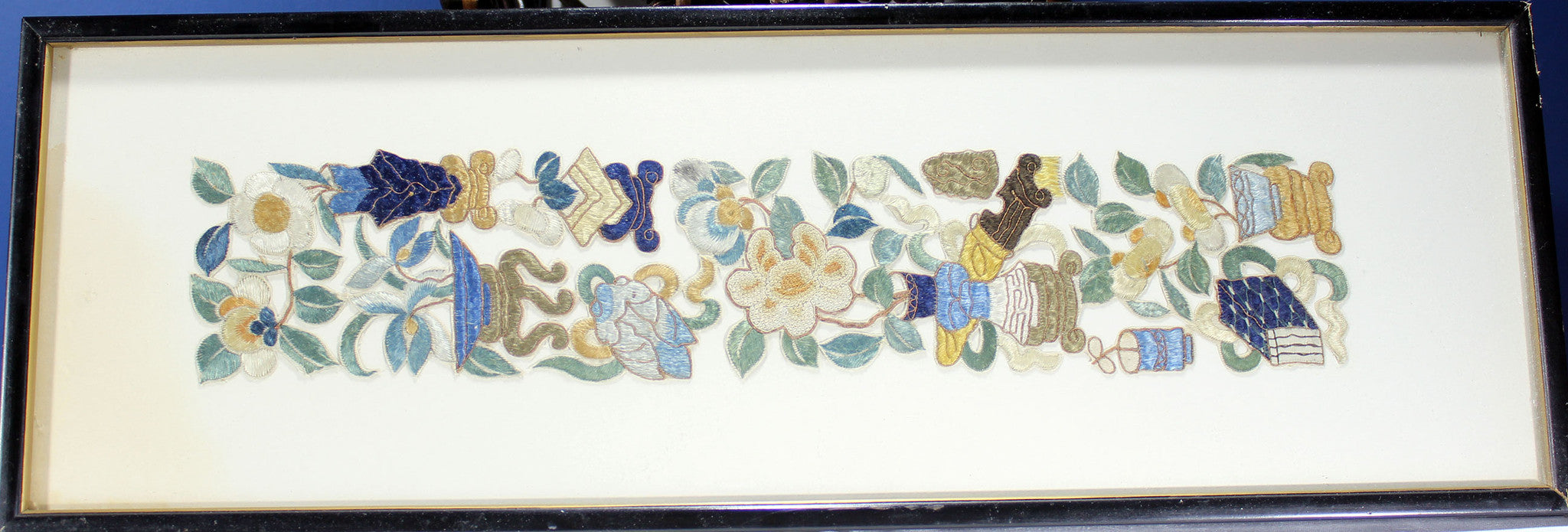 Antique Chinese Silk Embroidered Tapestry
