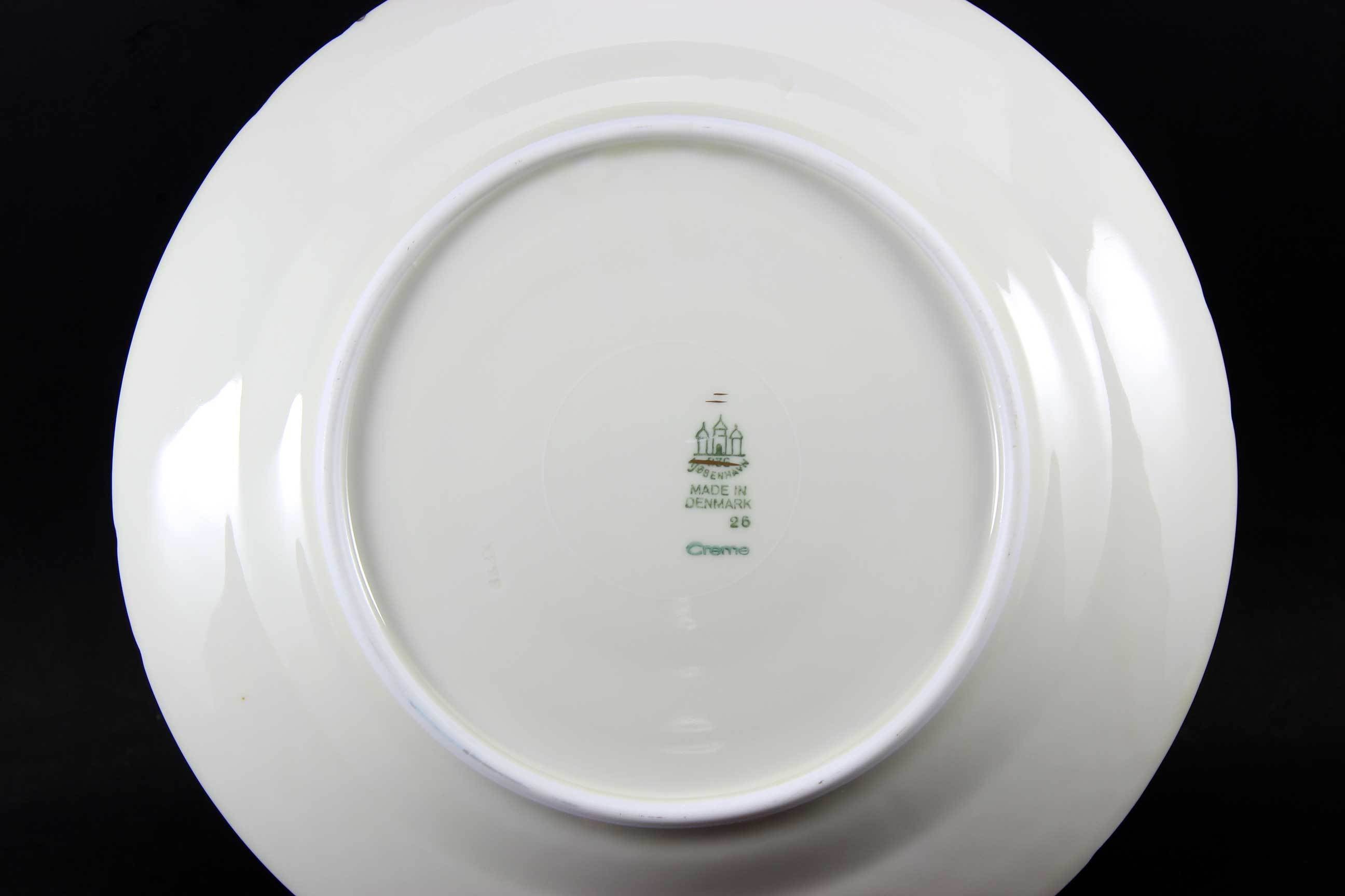 Bing & Grondahl, White Dinner Plates