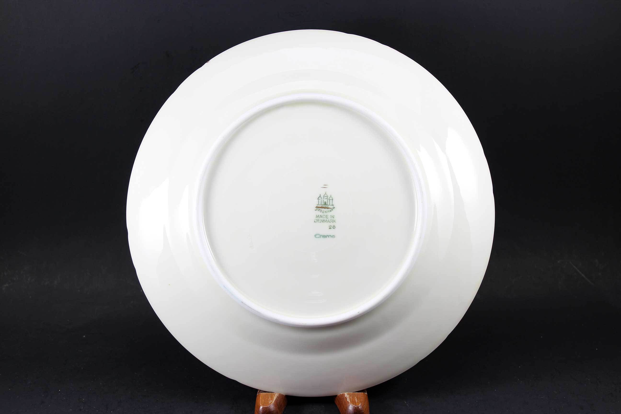 Bing & Grondahl, White Dinner Plates