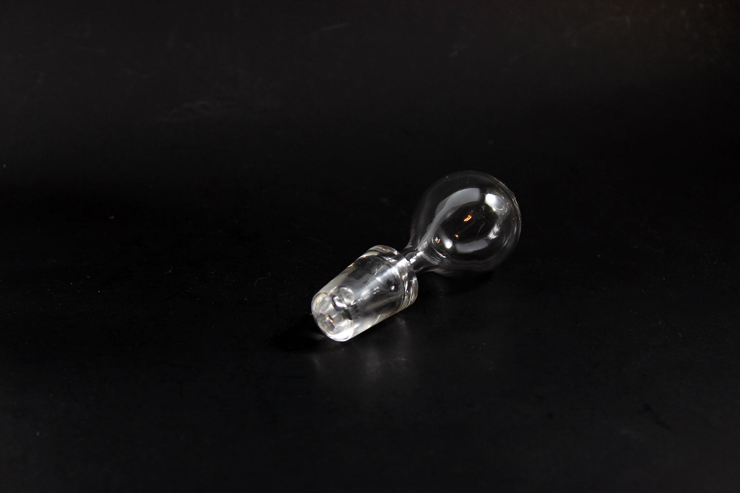 Brilliant Cut Glass Decanter with Sterling Collar