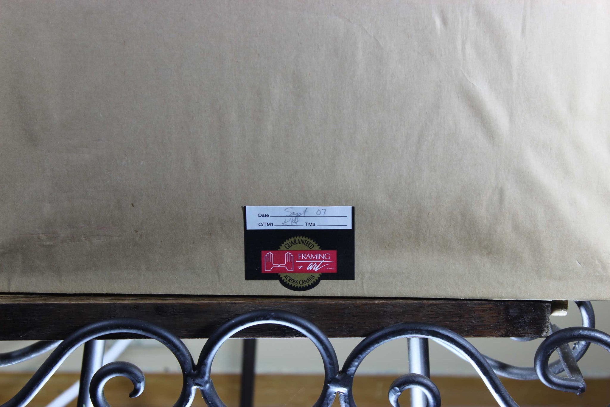 Vintage Hand Made Needlepoint Floral Framed