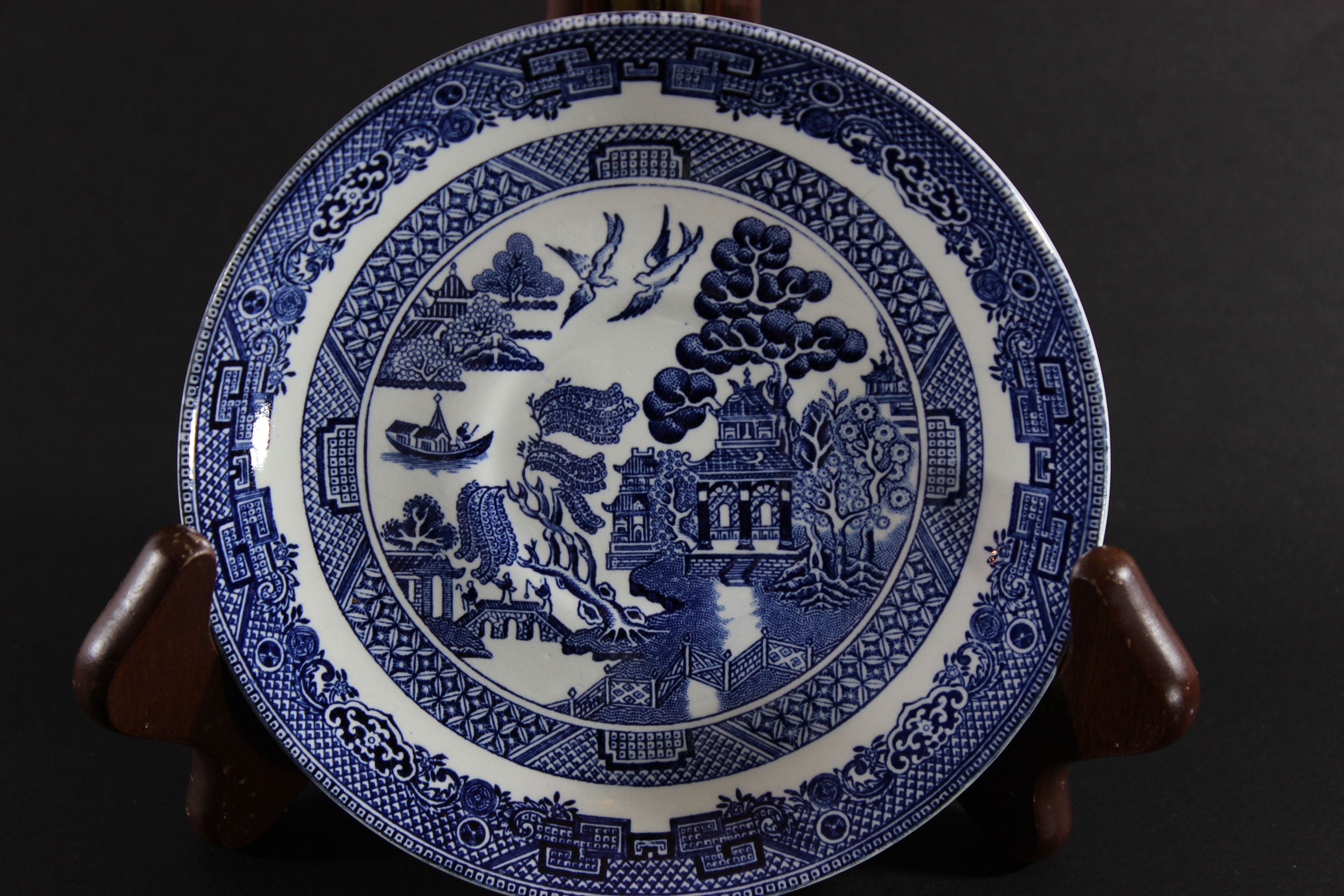 Blue Willow, Cup and Saucer, Johnson Brothers