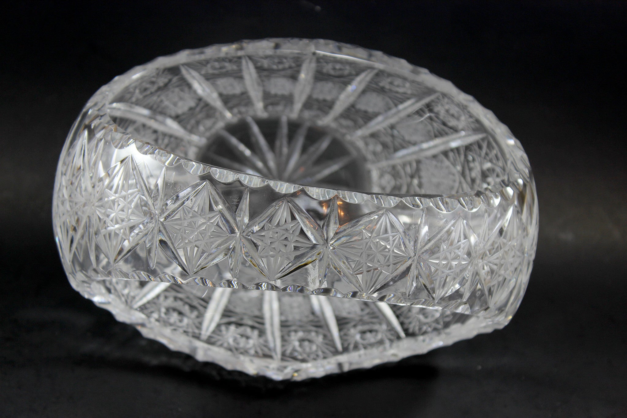 Crystal Brides Basket, Queen Anne&
