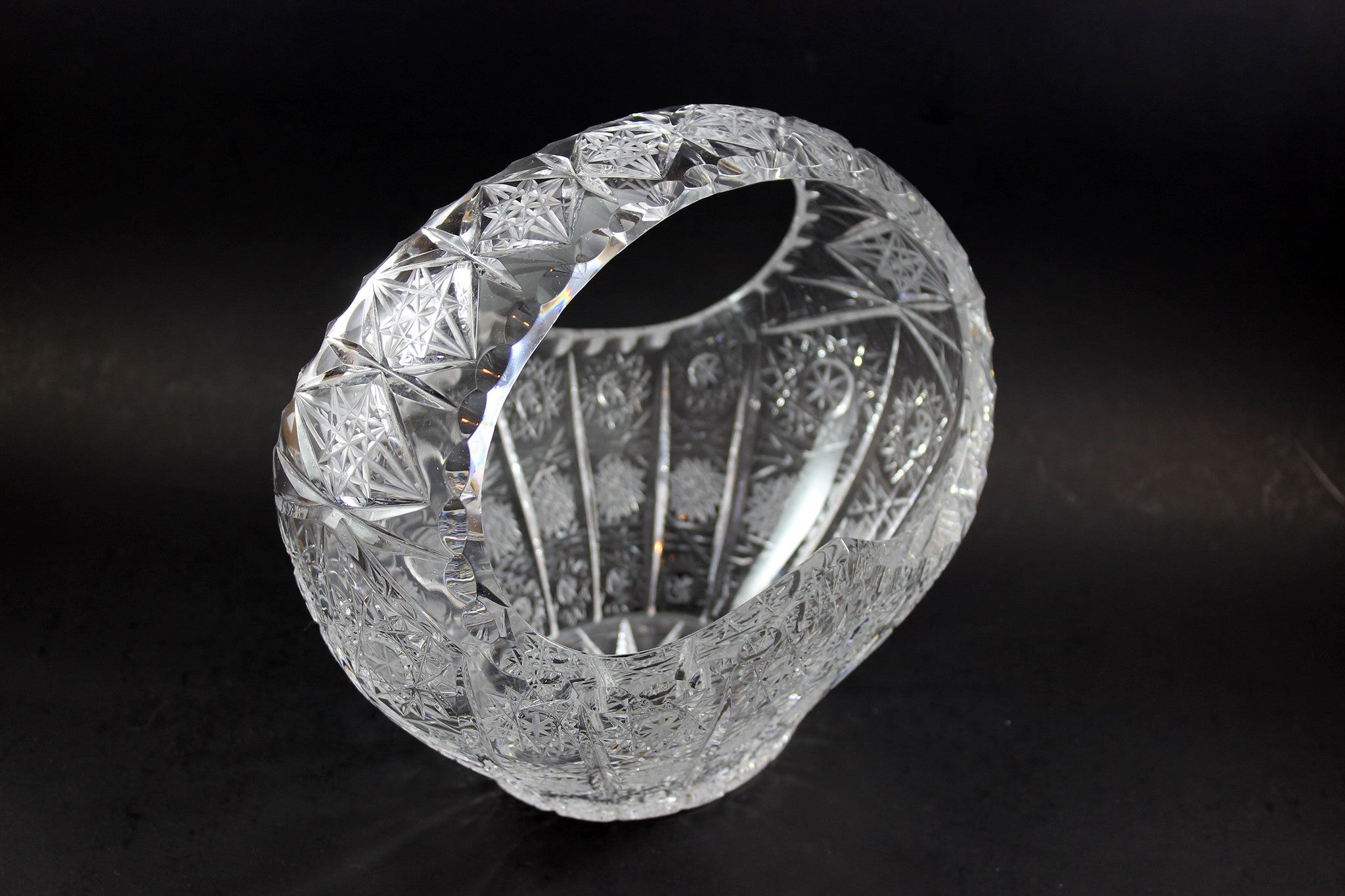 Crystal Brides Basket, Queen Anne&