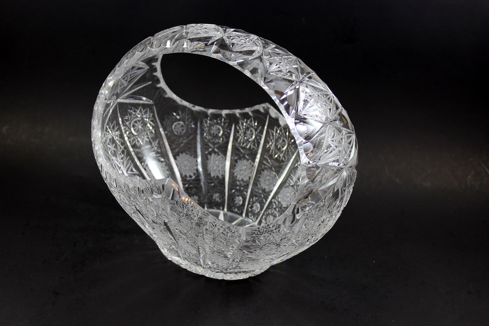 Crystal Brides Basket, Queen Anne&