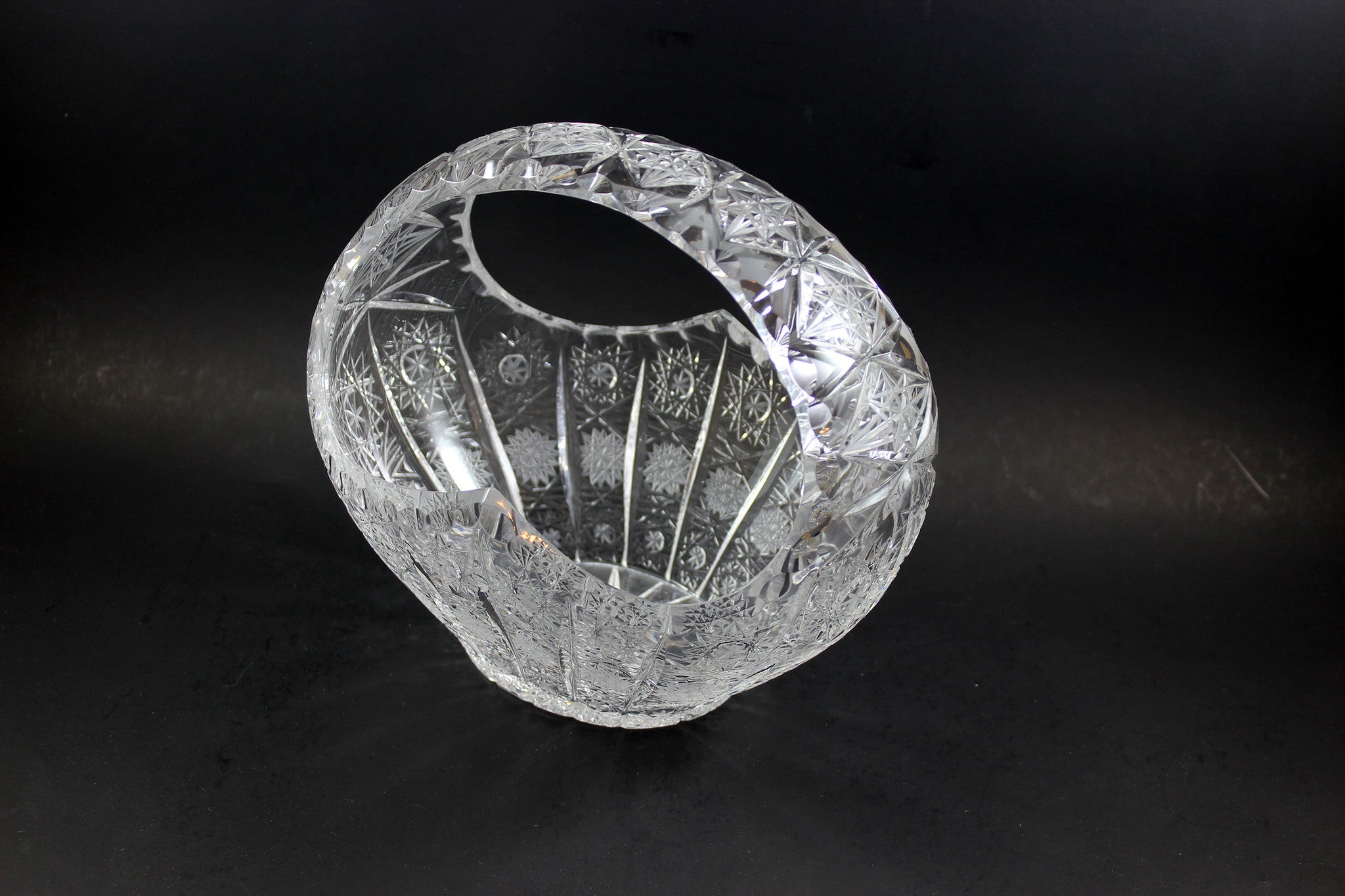 Crystal Brides Basket, Queen Anne&