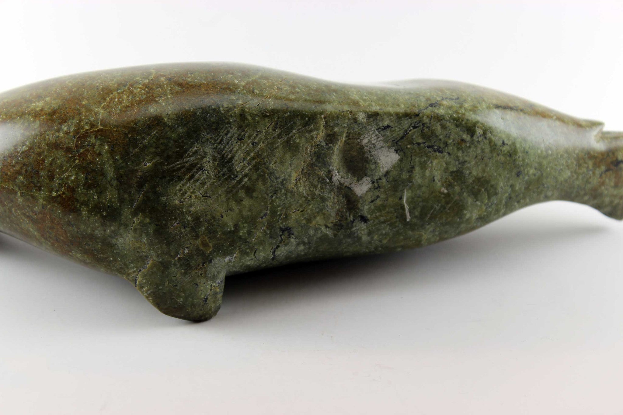 Inuit Sculpture-Large Brown Seal-Joanasie Lyta