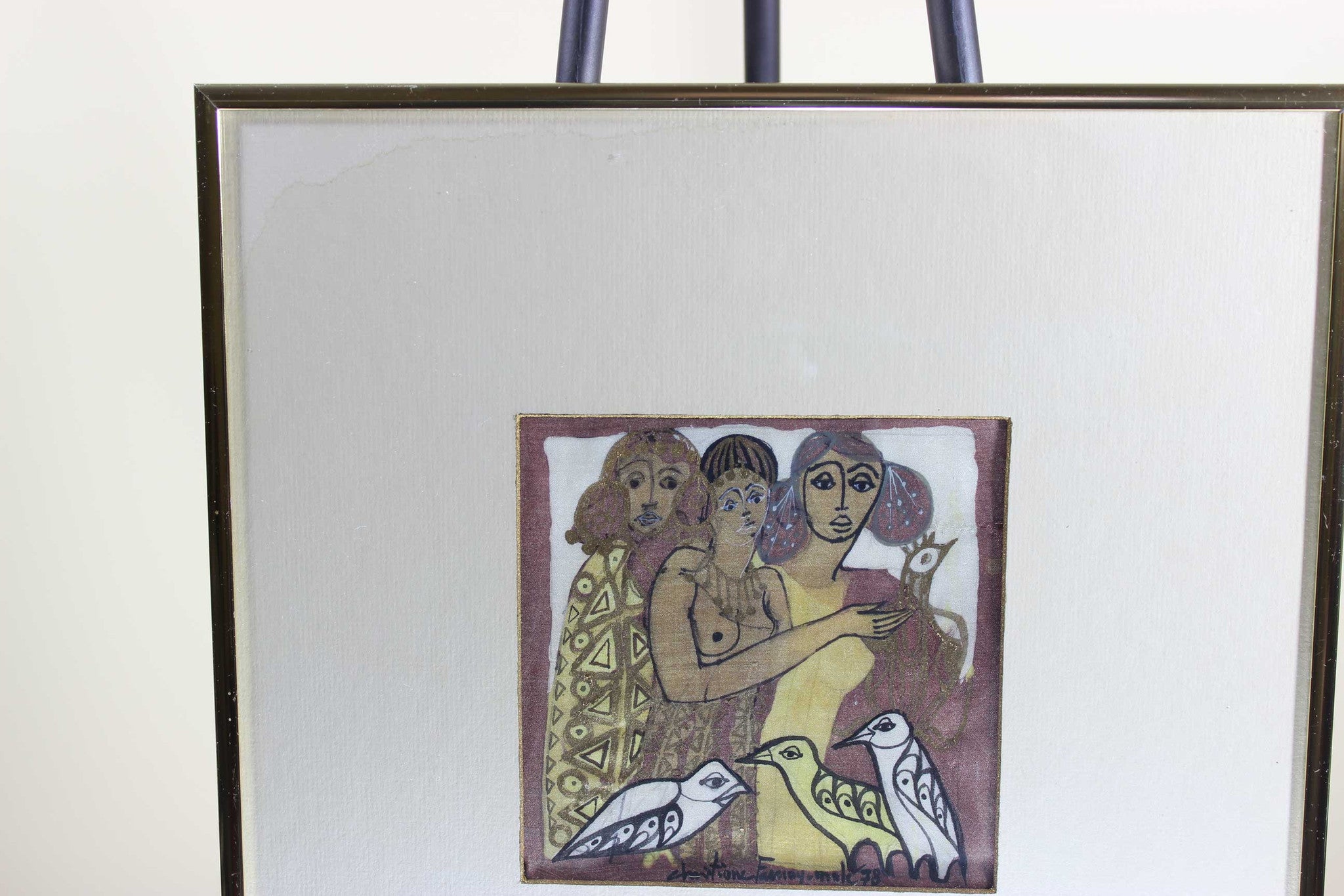 Christiane Frenay Original Painting on Silk
