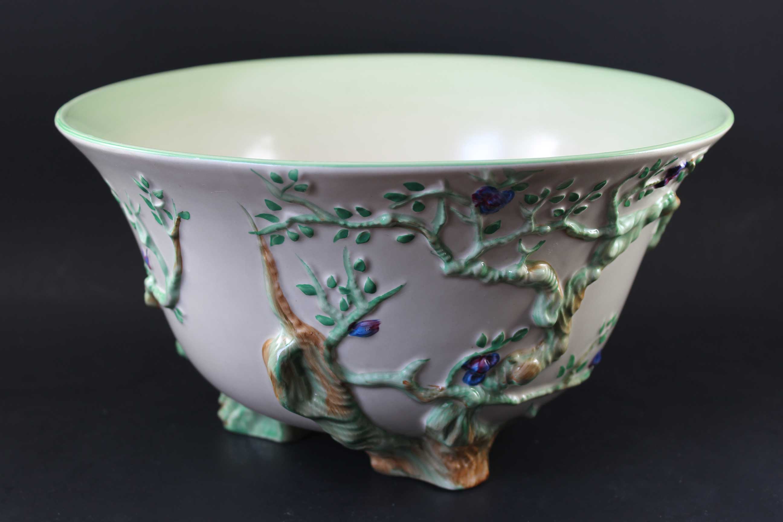Clarice Cliff, Large Porcelain Bowl, Cherry Tree