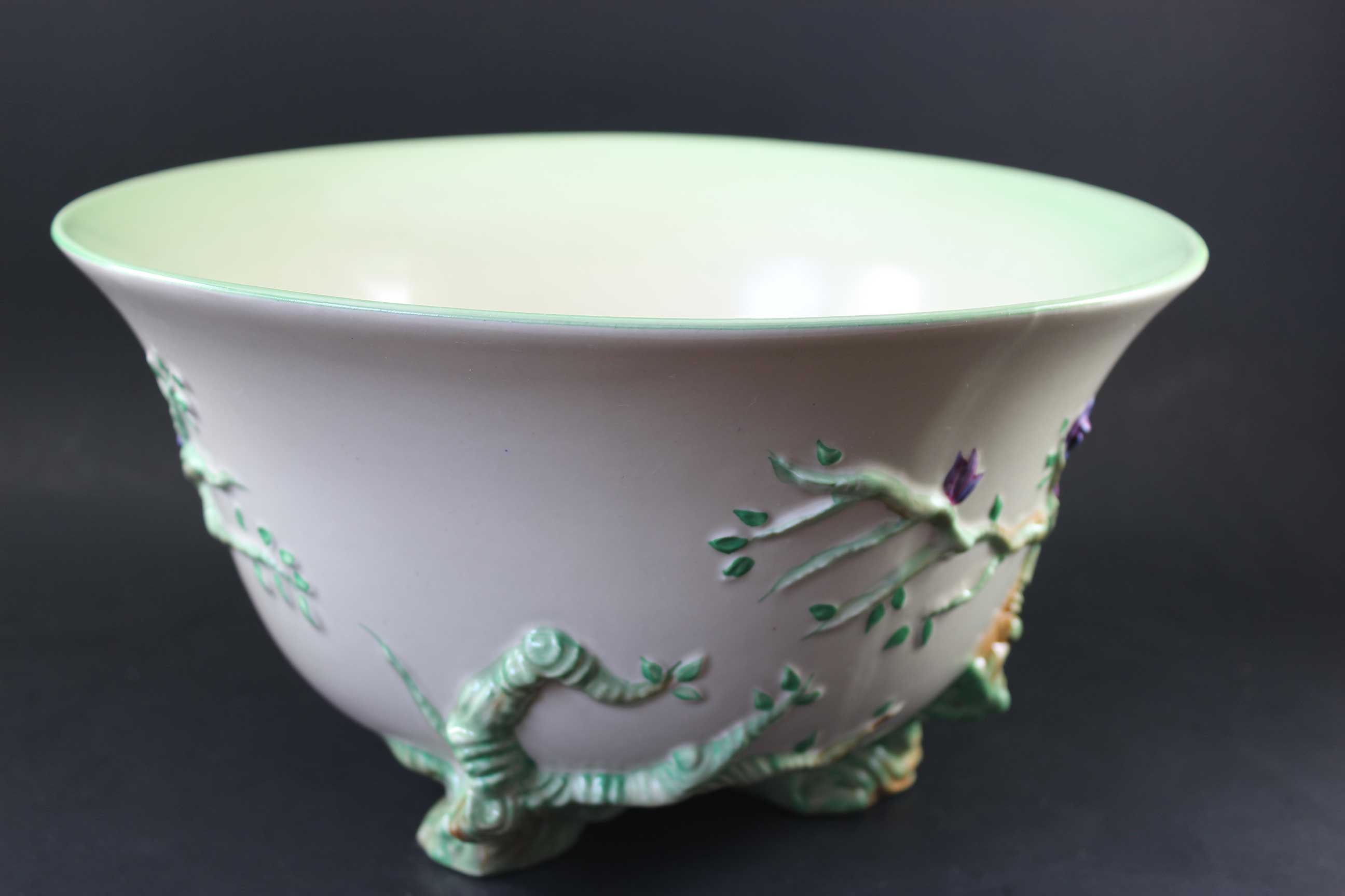 Clarice Cliff, Large Porcelain Bowl, Cherry Tree