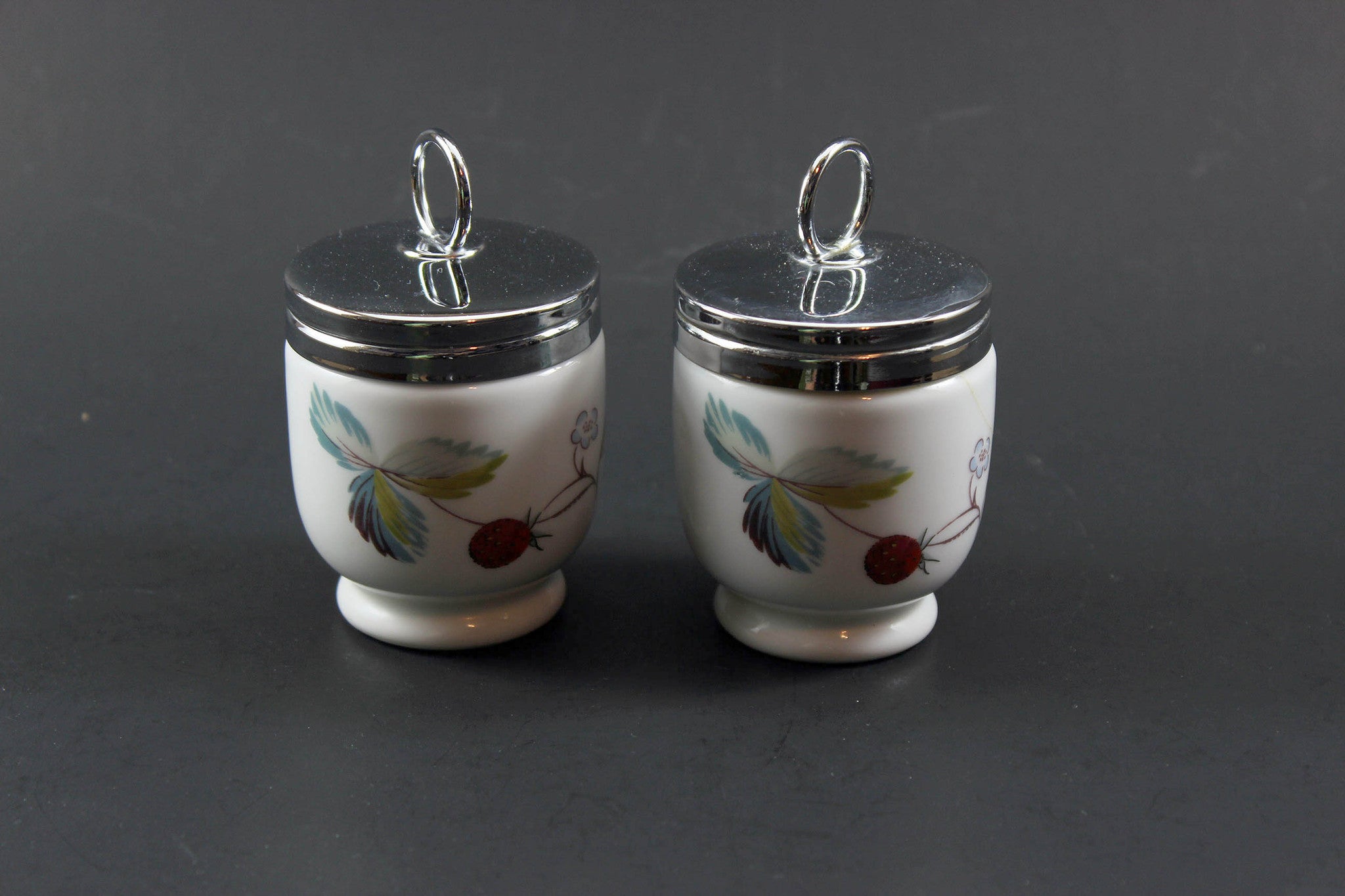 Royal Worcester Strawberry Fair Egg Coddlers