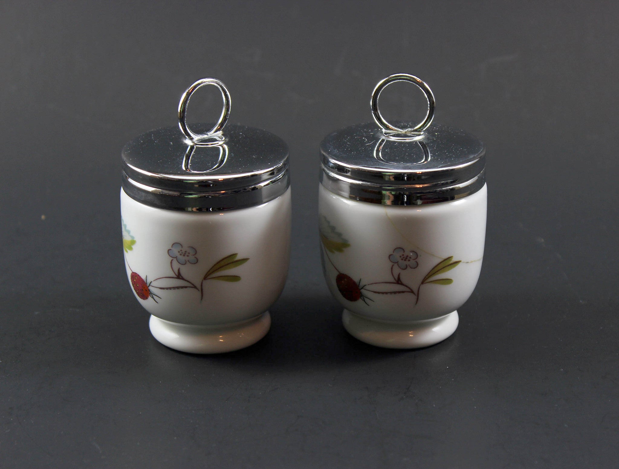 Royal Worcester Strawberry Fair Egg Coddlers