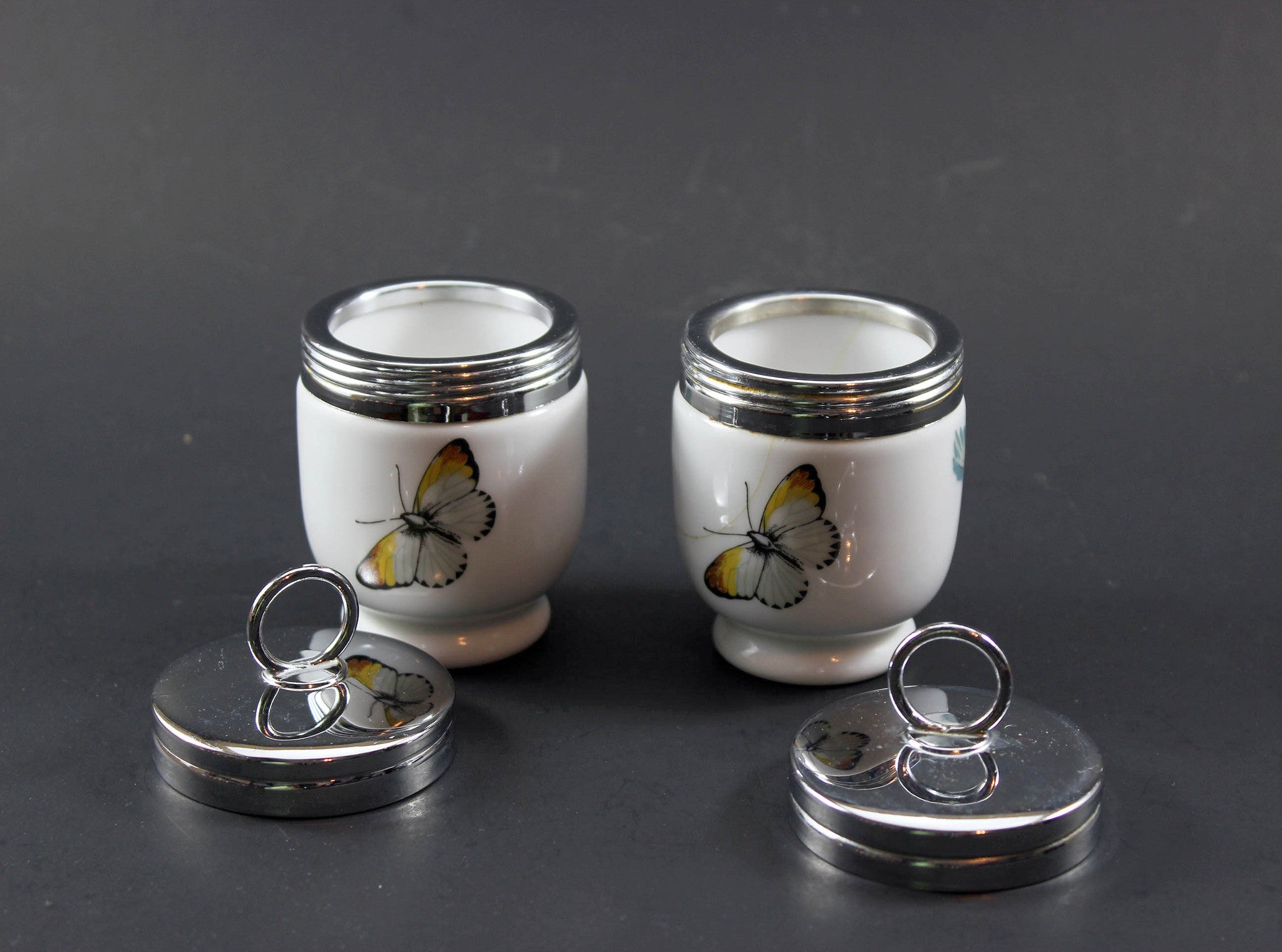 Royal Worcester Strawberry Fair Egg Coddlers