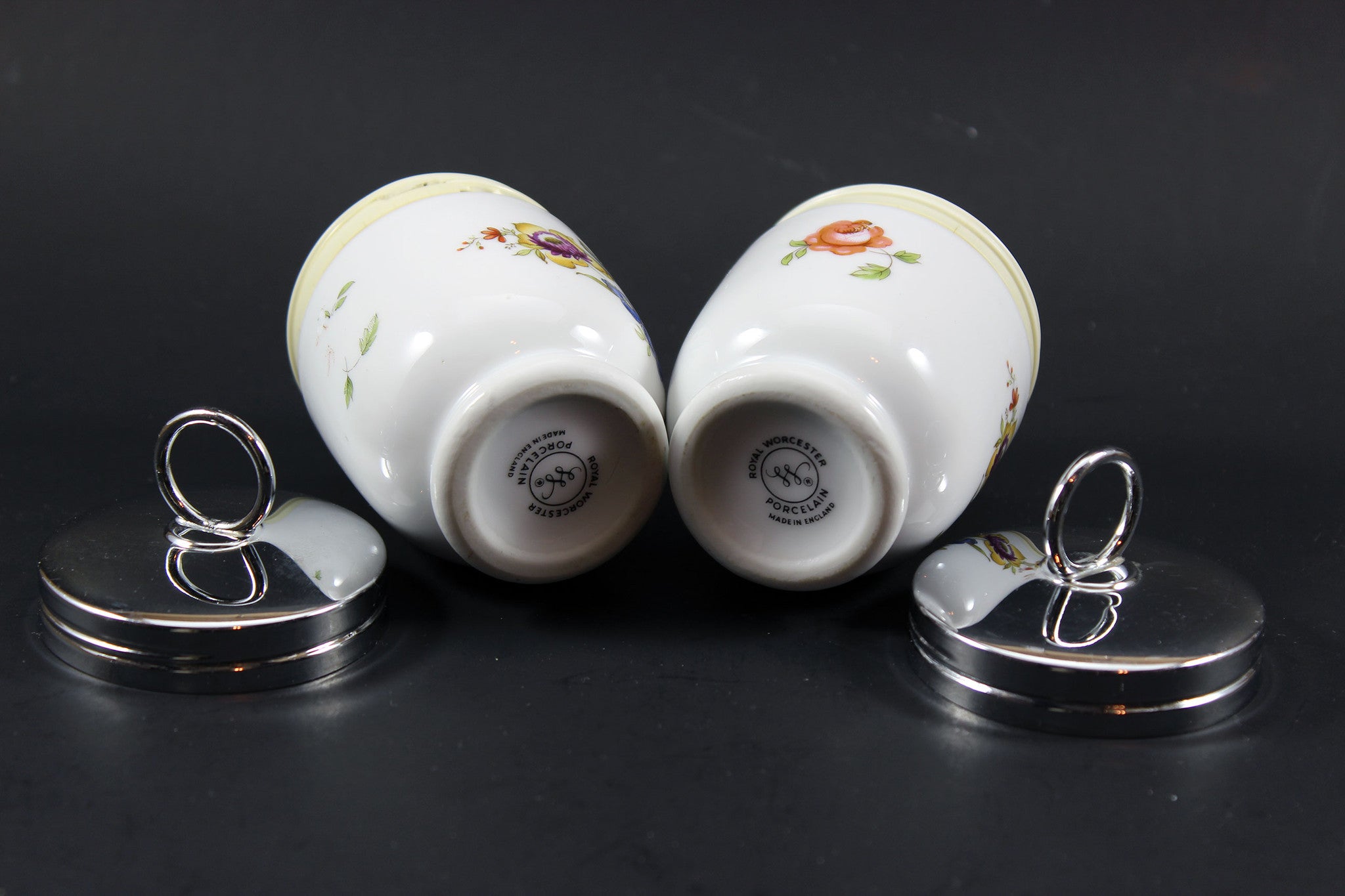 Royal Worcester Egg Coddler, Bournemouth Rose Pattern (2)