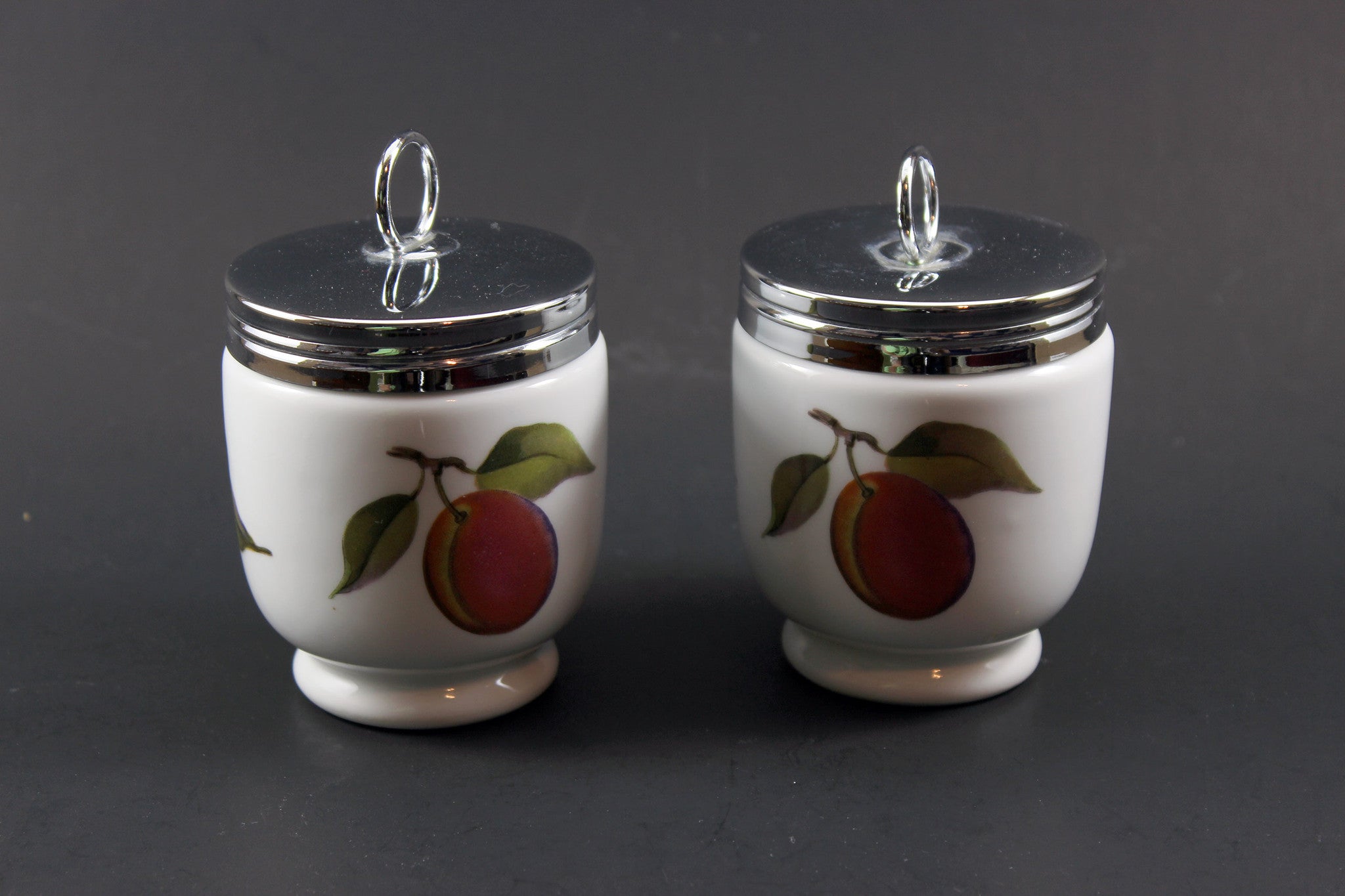 Royal Worcester Evesham Covered Dish & Egg Coddlers