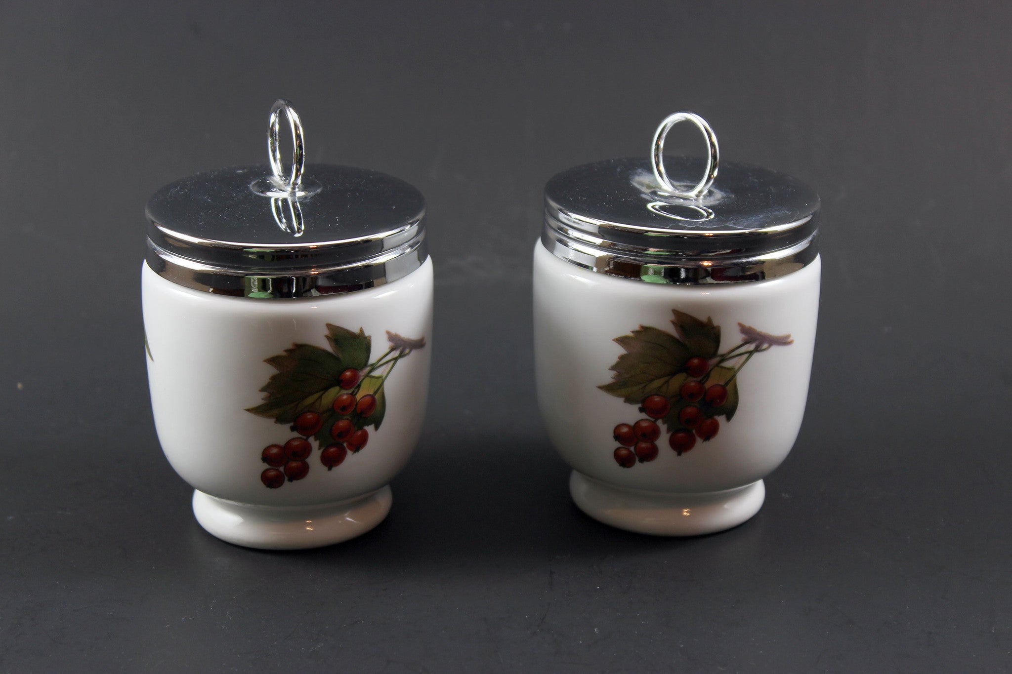 Royal Worcester Evesham Covered Dish & Egg Coddlers