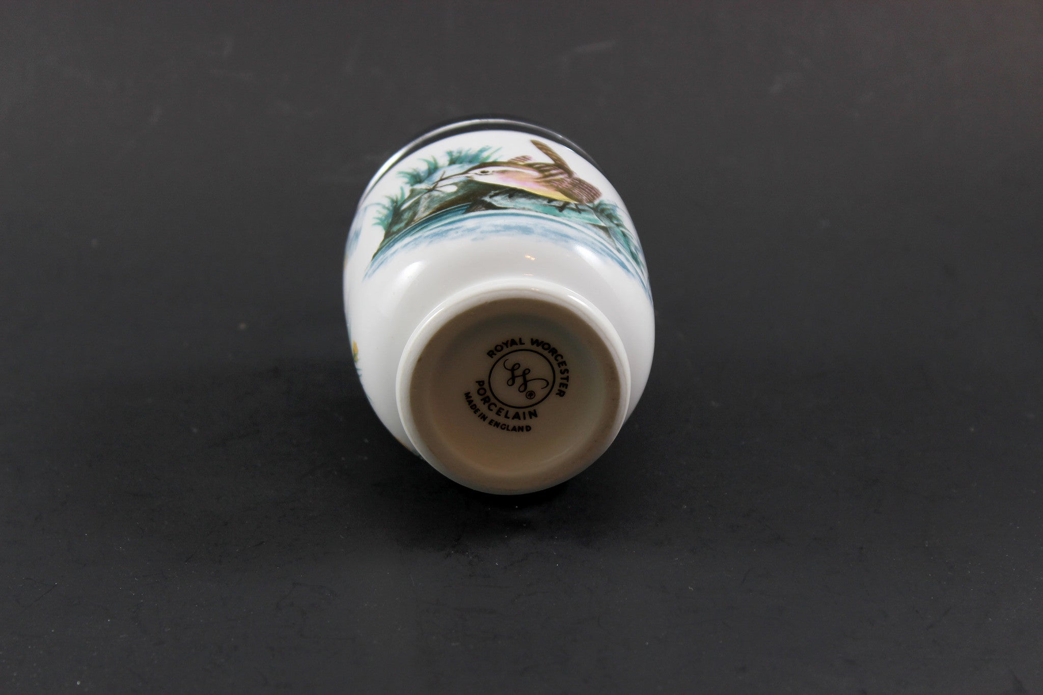 Royal Worcester Egg Coddlers, Wren and Finches Birds