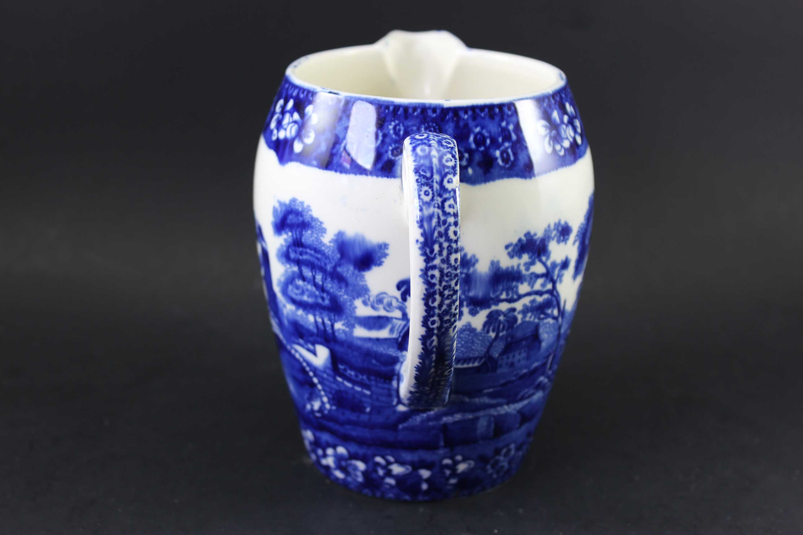 Antique Copeland Spode Blue Tower Jug / Pitcher